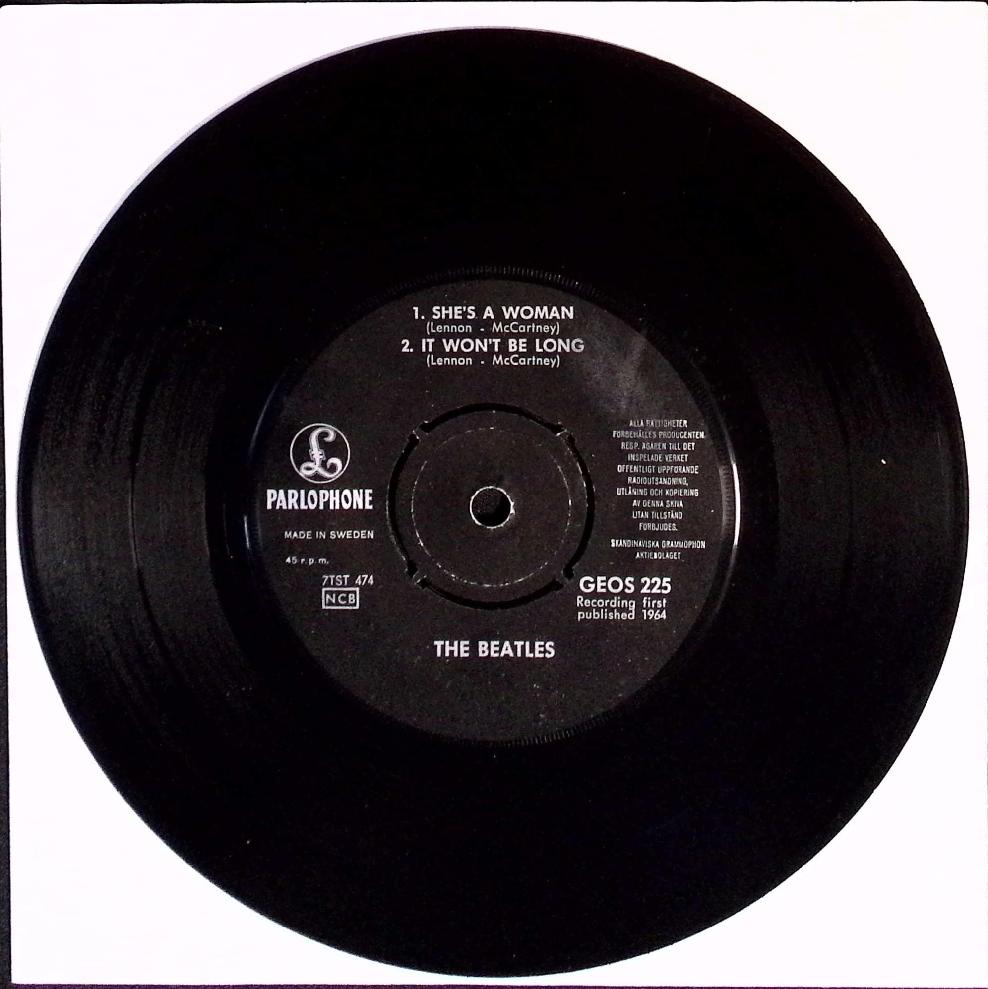 The Beatles - I Feel Fine (Sweden)