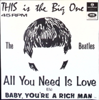 The Beatles - All You Need Is Love / Baby You're A Rich Man (South Africa)