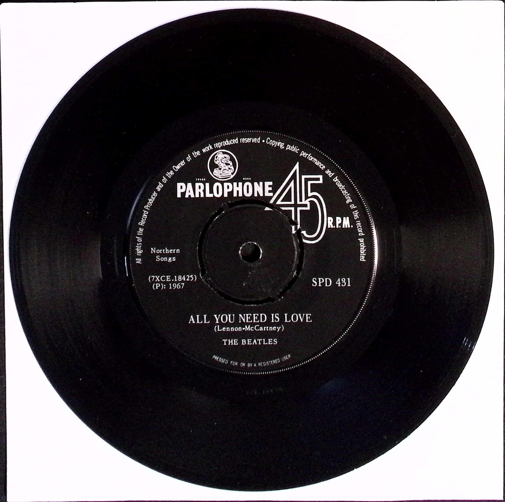 The Beatles - All You Need Is Love / Baby You're A Rich Man (South Africa)