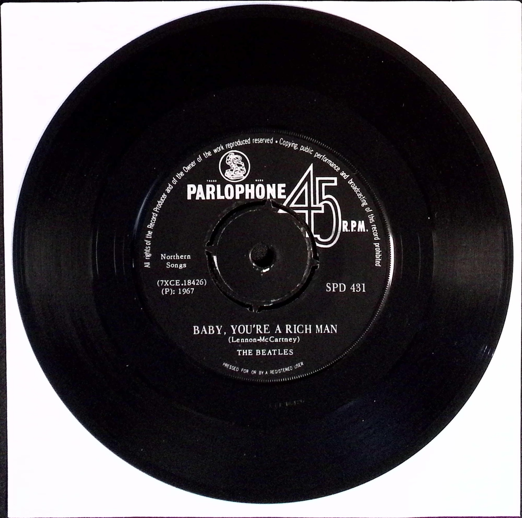 The Beatles - All You Need Is Love / Baby You're A Rich Man (South Africa)