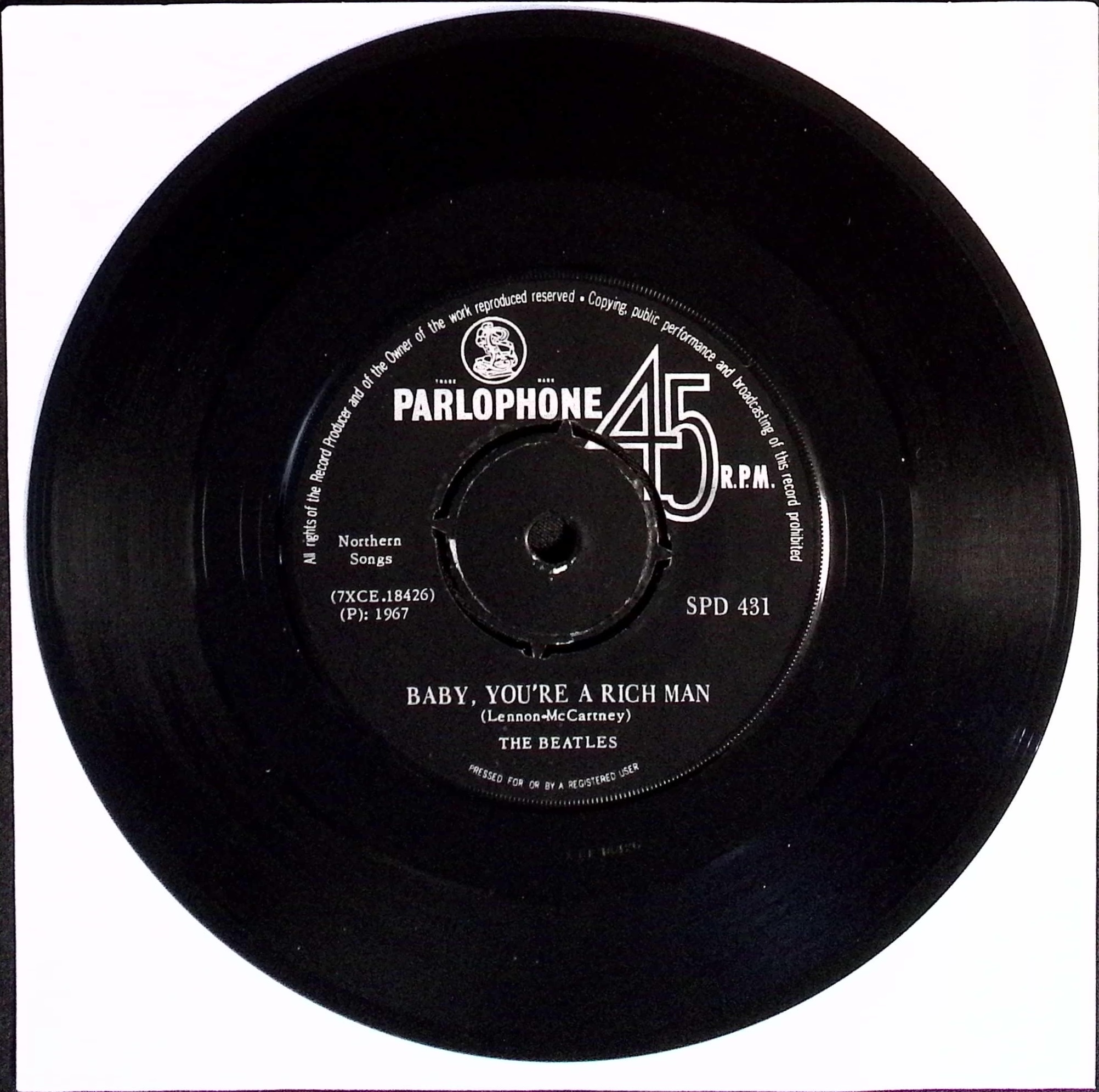 The Beatles - All You Need Is Love / Baby You're A Rich Man (South Africa)