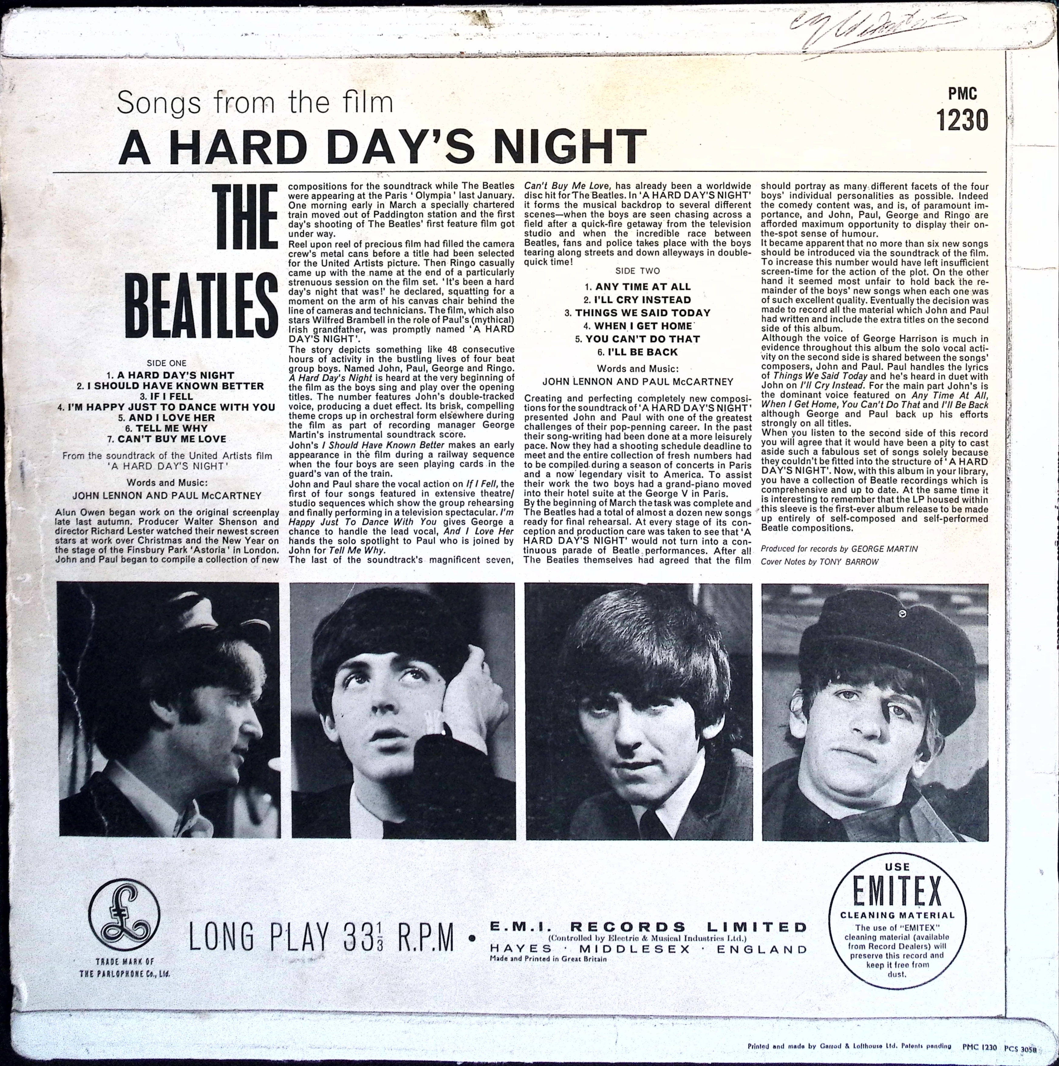 The Beatles - A Hard Day’s Night (UK)