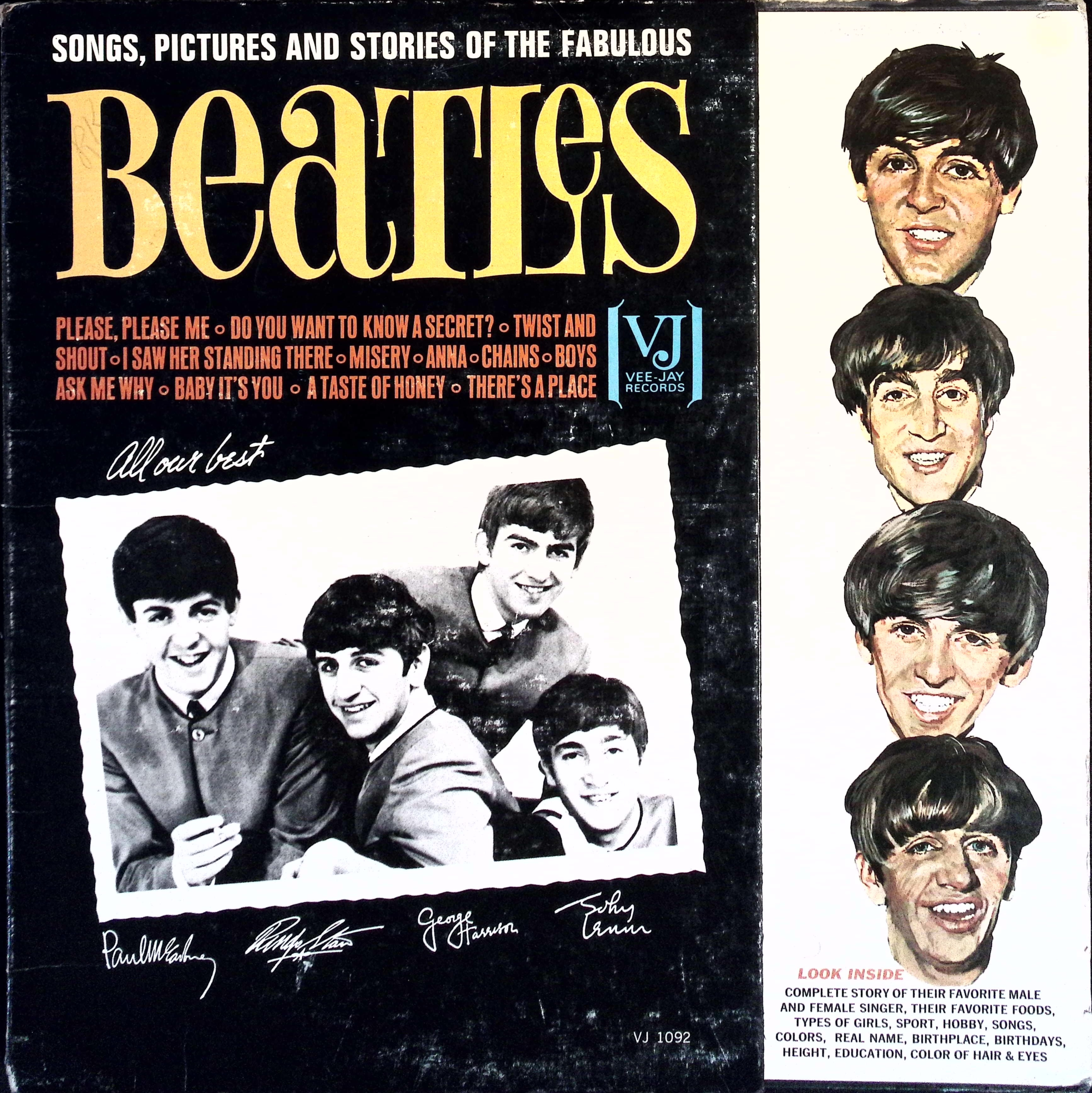 The Beatles - Songs - Pictures and Stories of the Fabulous Beatles (USA)