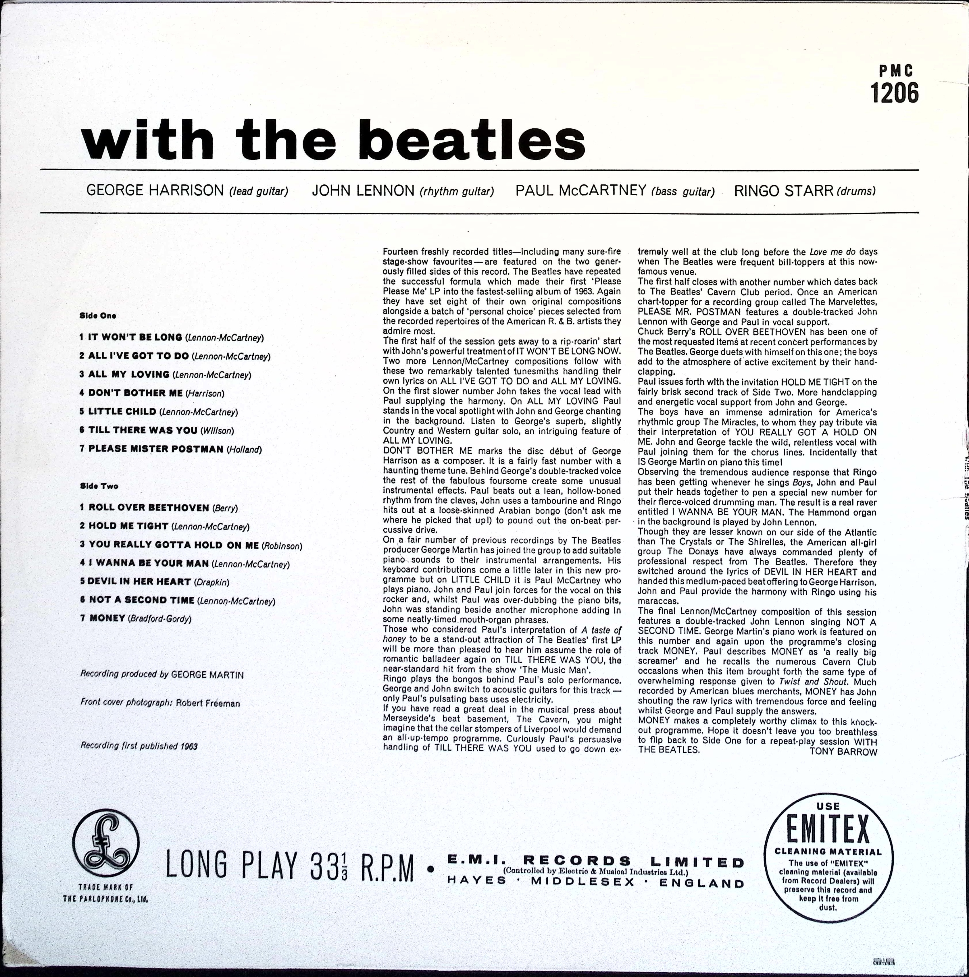 The Beatles - With The Beatles (Sweden)