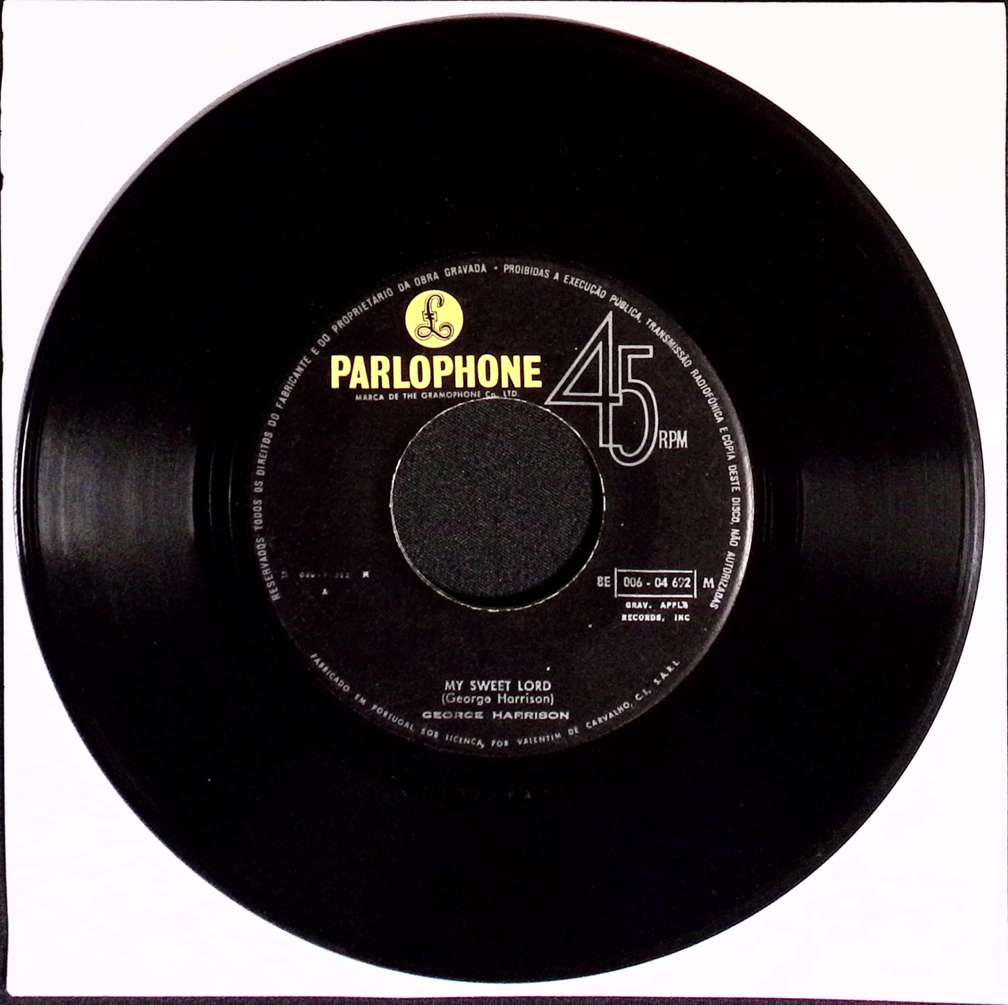 George Harrison - My Sweet Lord / Isn't It A Pity (Portugal)