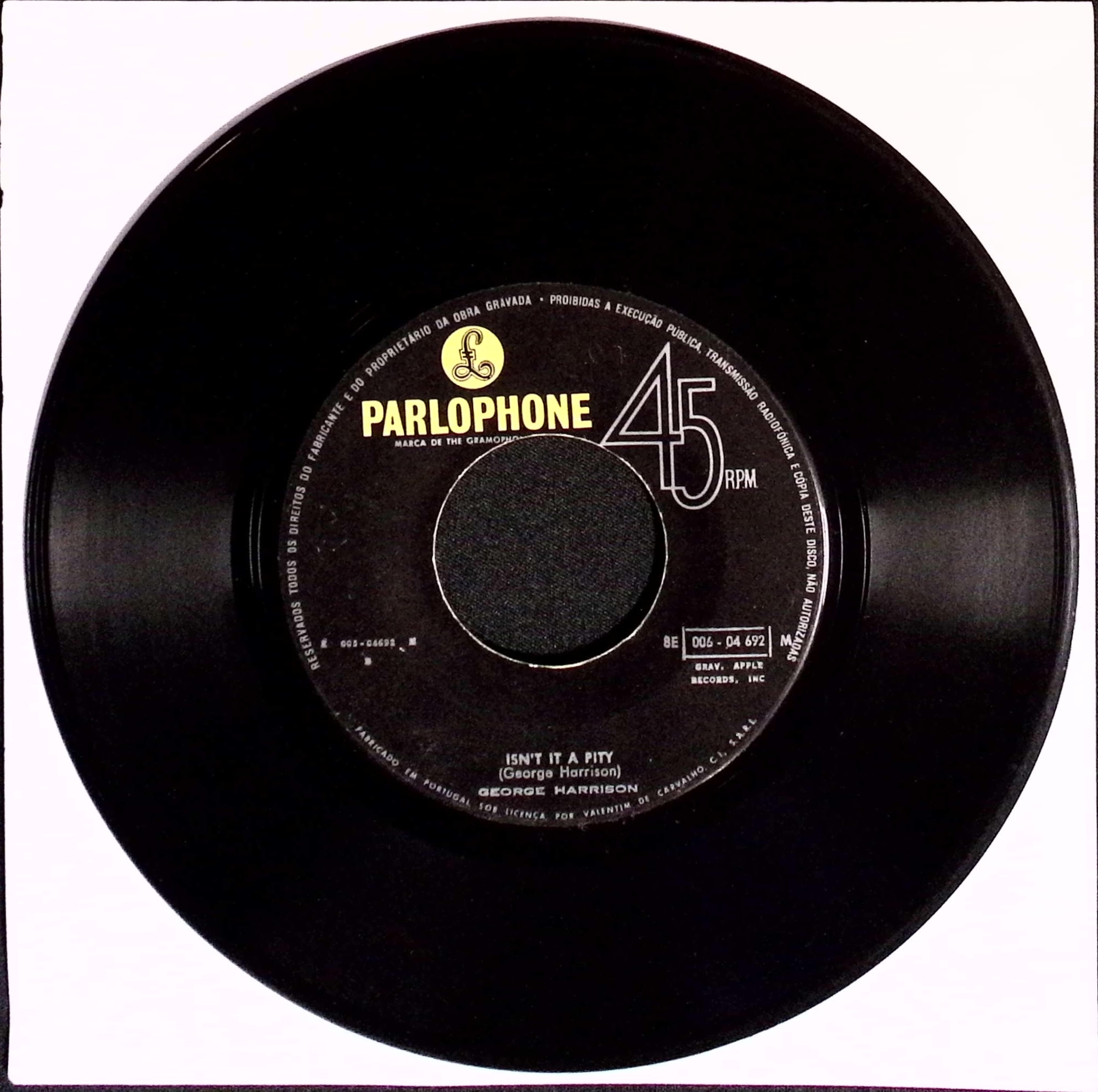 George Harrison - My Sweet Lord / Isn't It A Pity (Portugal)