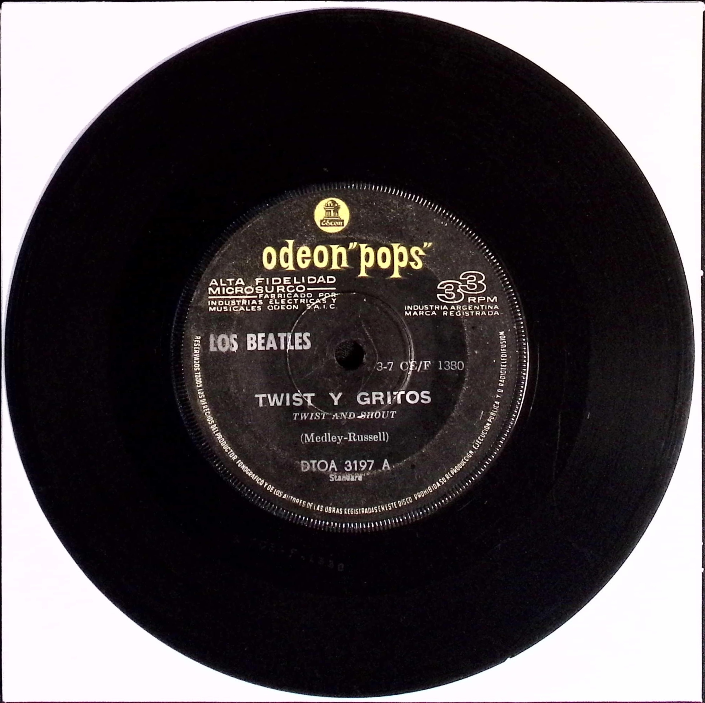 The Beatles - Twist Y Gritos / La Vi Parada Ahi (Argentina)