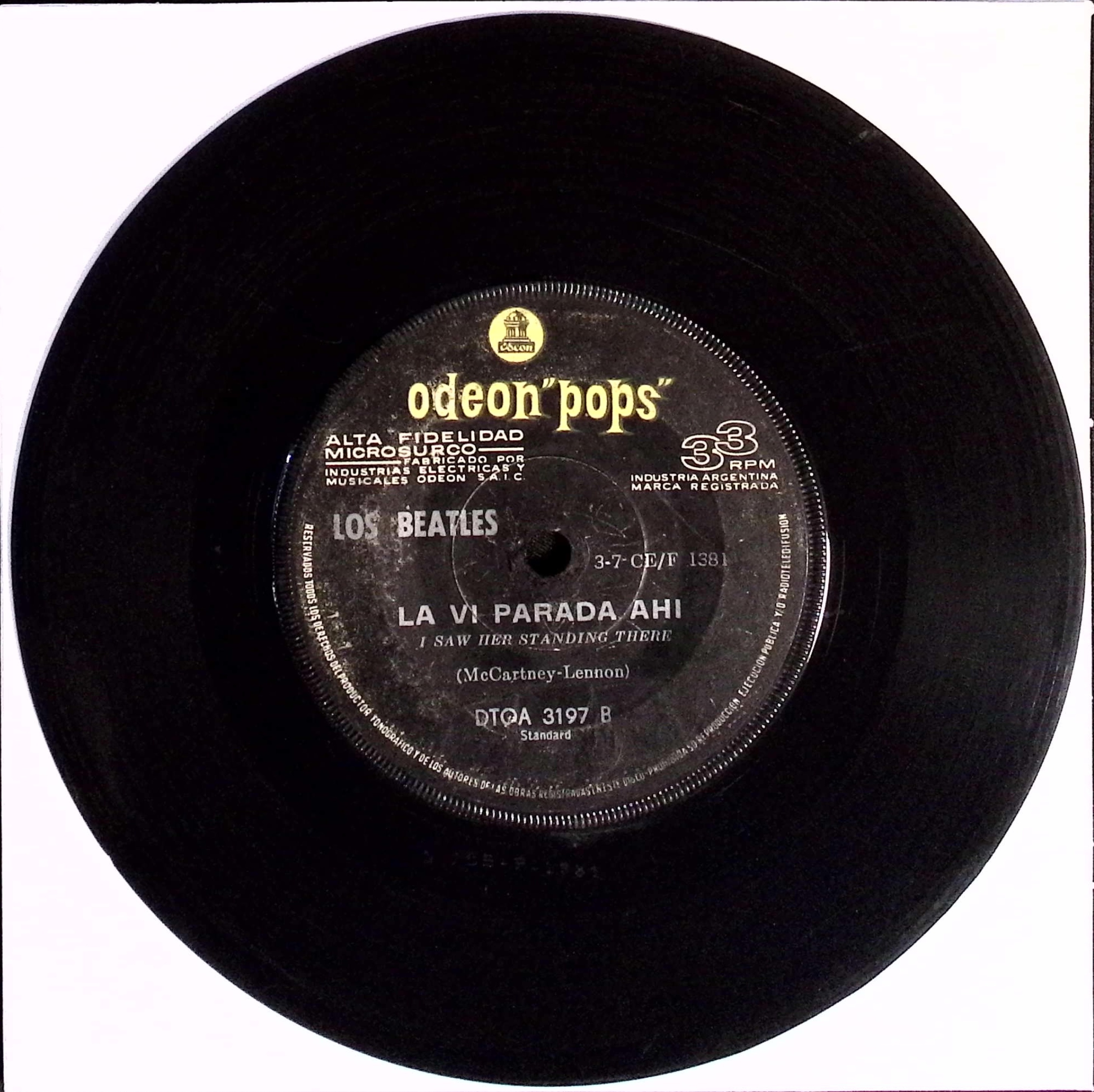 The Beatles - Twist Y Gritos / La Vi Parada Ahi (Argentina)