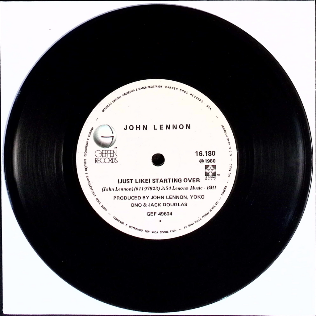 John Lennon - Just Like Starting Over / Kiss Kiss Kiss (Brazil)
