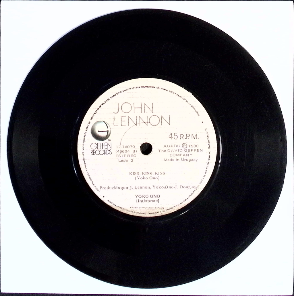John Lennon - Just Like Starting Over / Kiss Kiss Kiss (Uruguay)