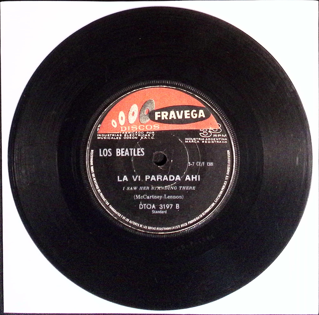 The Beatles - Twist y Gritos / La Vi Parada Ahi (Argentina)