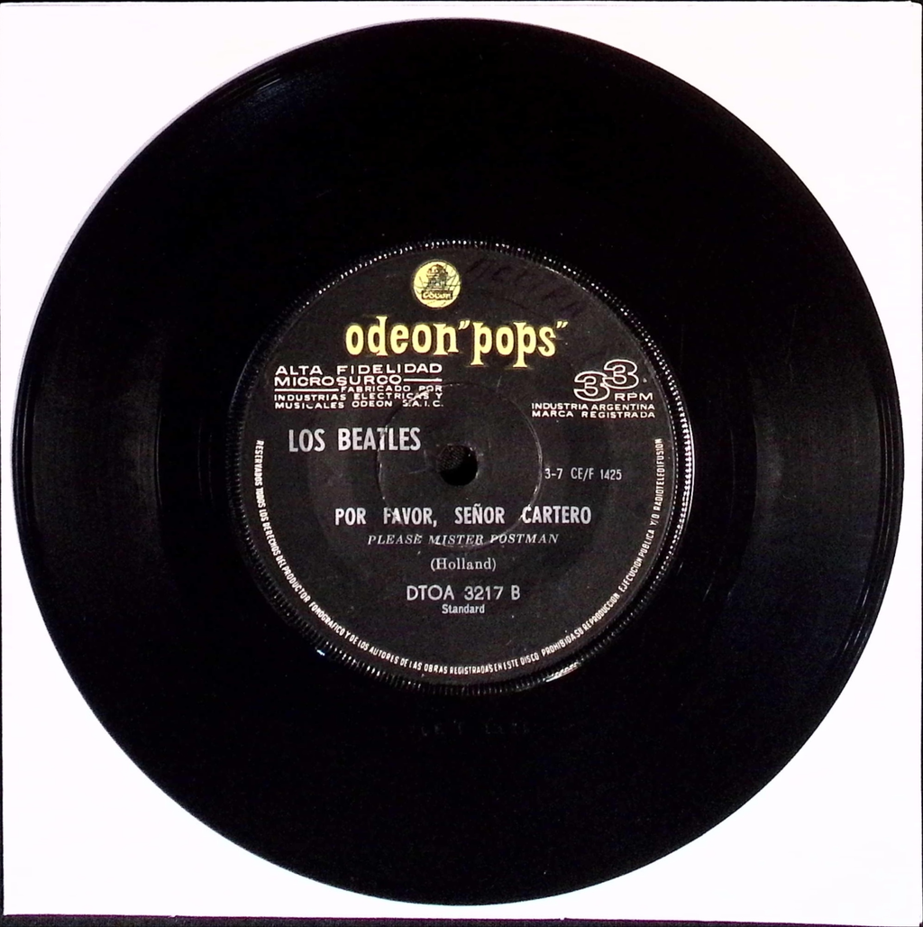 The Beatles - Todo Mi Cariño / Por Favor Señor Cartero (Argentina)