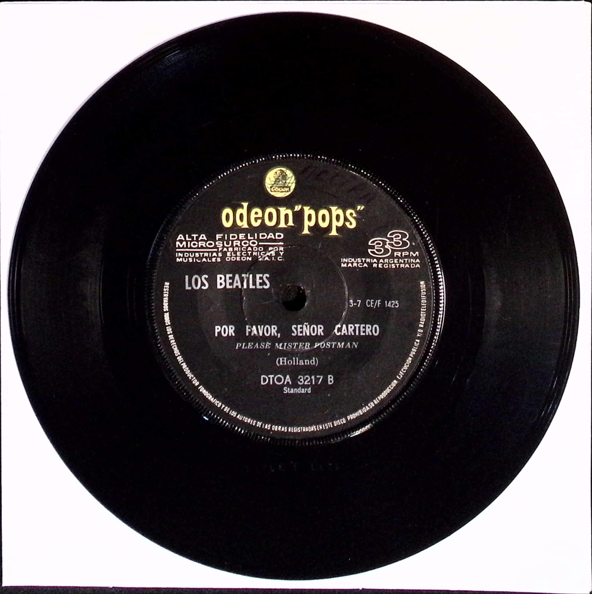 The Beatles - Todo Mi Cariño / Por Favor Señor Cartero (Argentina)