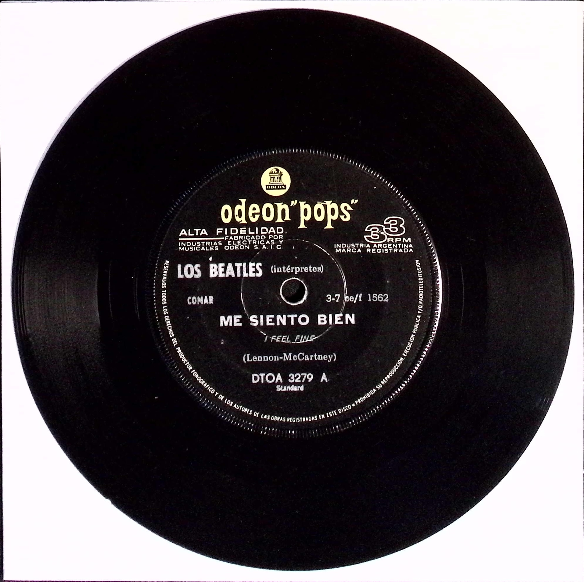 The Beatles - Me Siento Bien (Argentina)