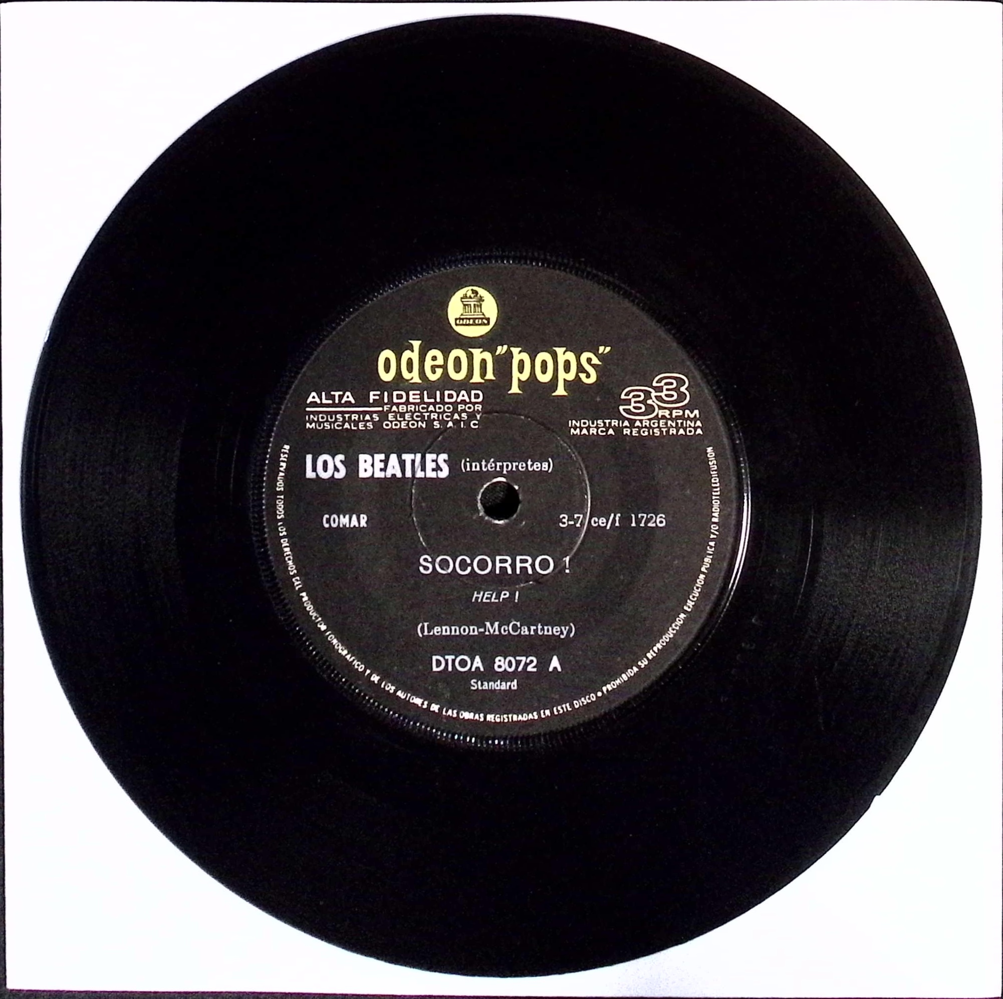 The Beatles - Socorro / Estoy Muy Abatido (Help!/I’m Down) (Argentina)