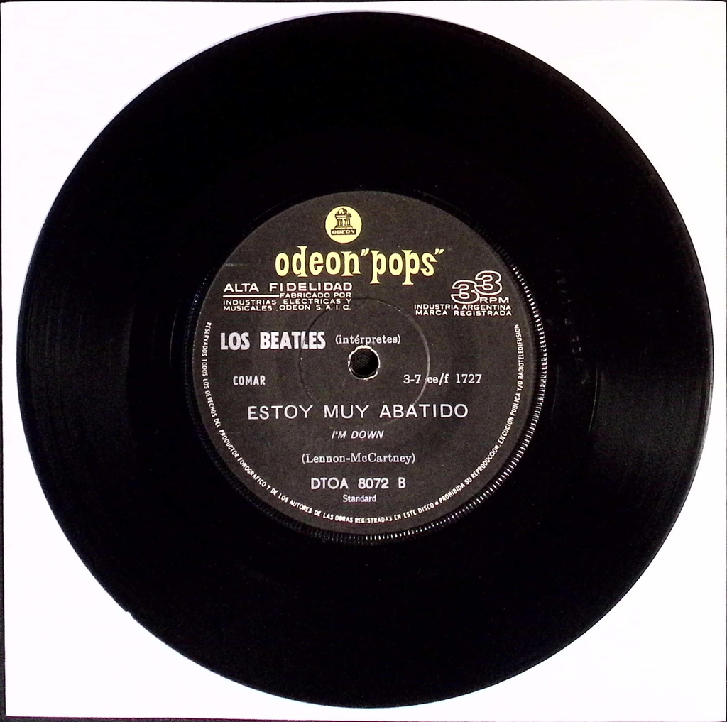 The Beatles - Socorro / Estoy Muy Abatido (Help!/I’m Down) (Argentina)