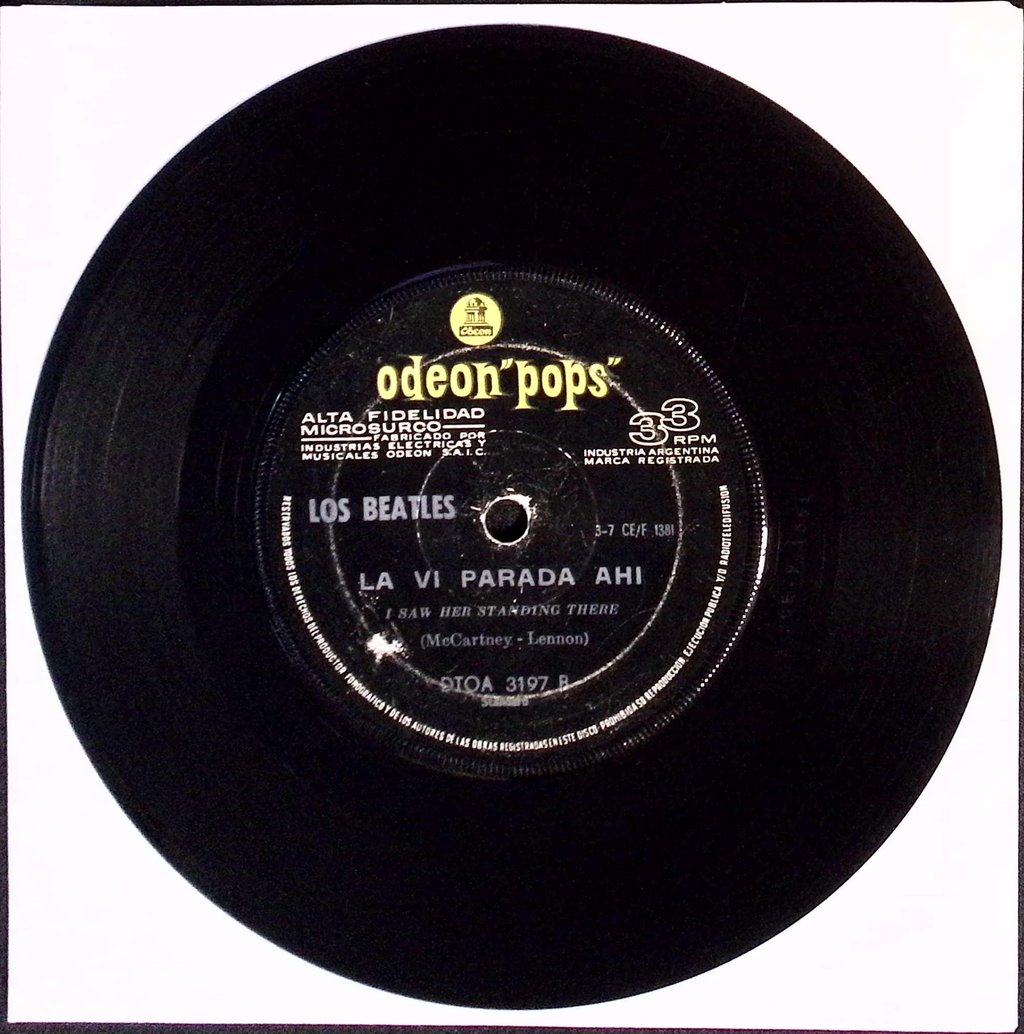 The Beatles - Twist y Gritos / La Vi Parada Ahi (Argentina)