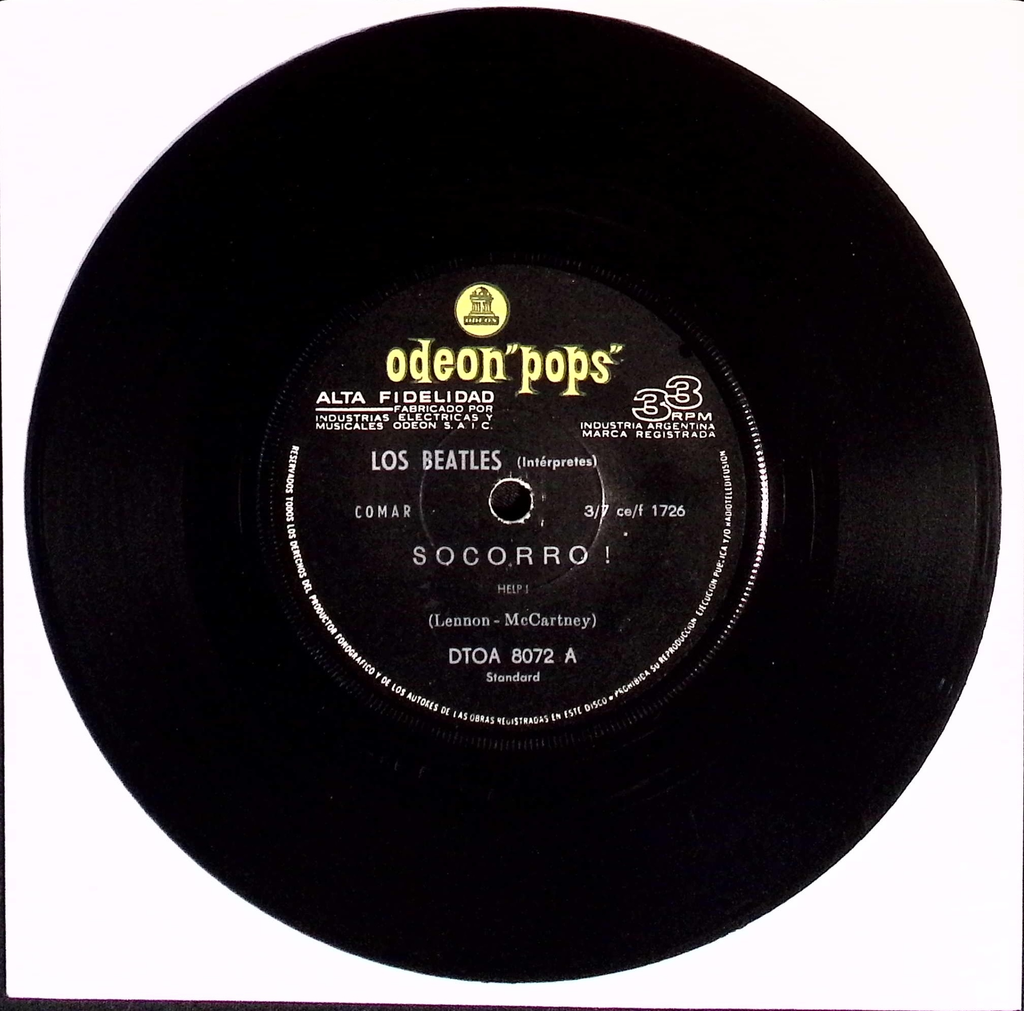 The Beatles - Socorro / Estoy Muy Abatido (Help!/I’m Down) (Argentina)