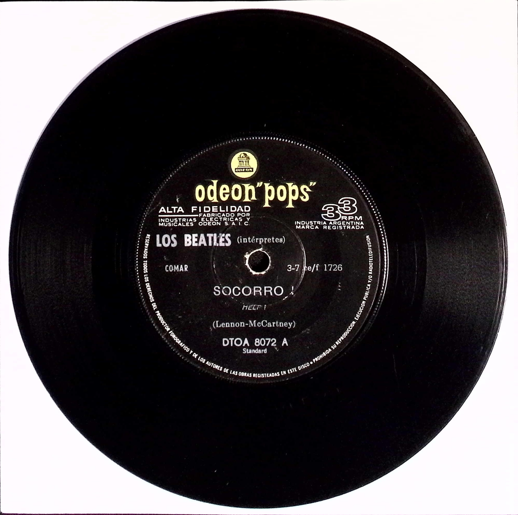 The Beatles - Socorro / Estoy Muy Abatido (Help!/I’m Down) (Argentina)
