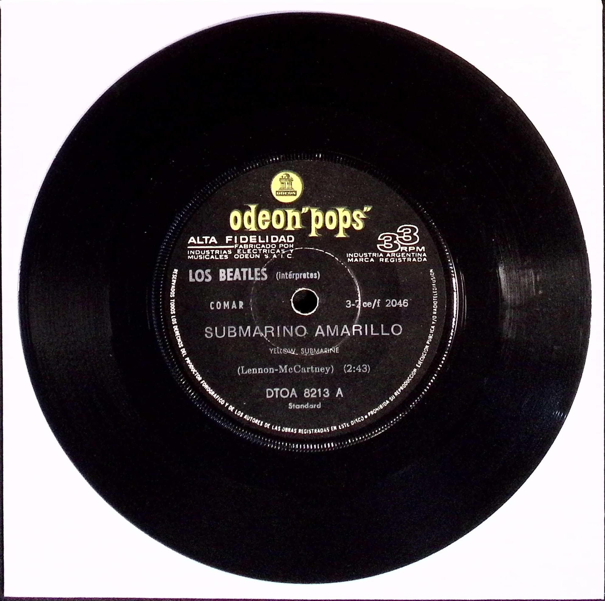 The Beatles - Submarino Amarillo / Eleanor Rigby (Argentina)