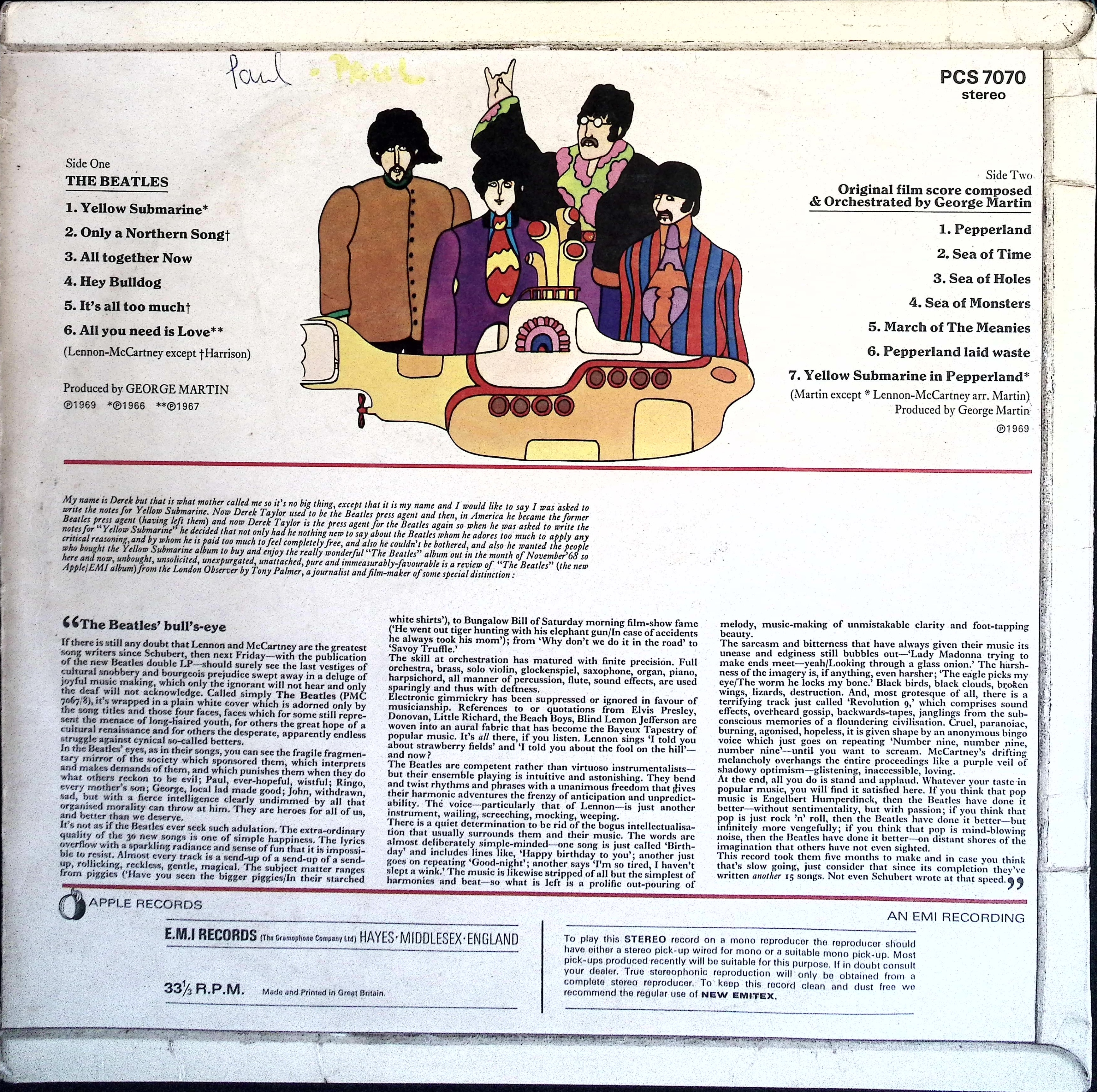 The Beatles - Yellow Submarine (Yugoslavia)