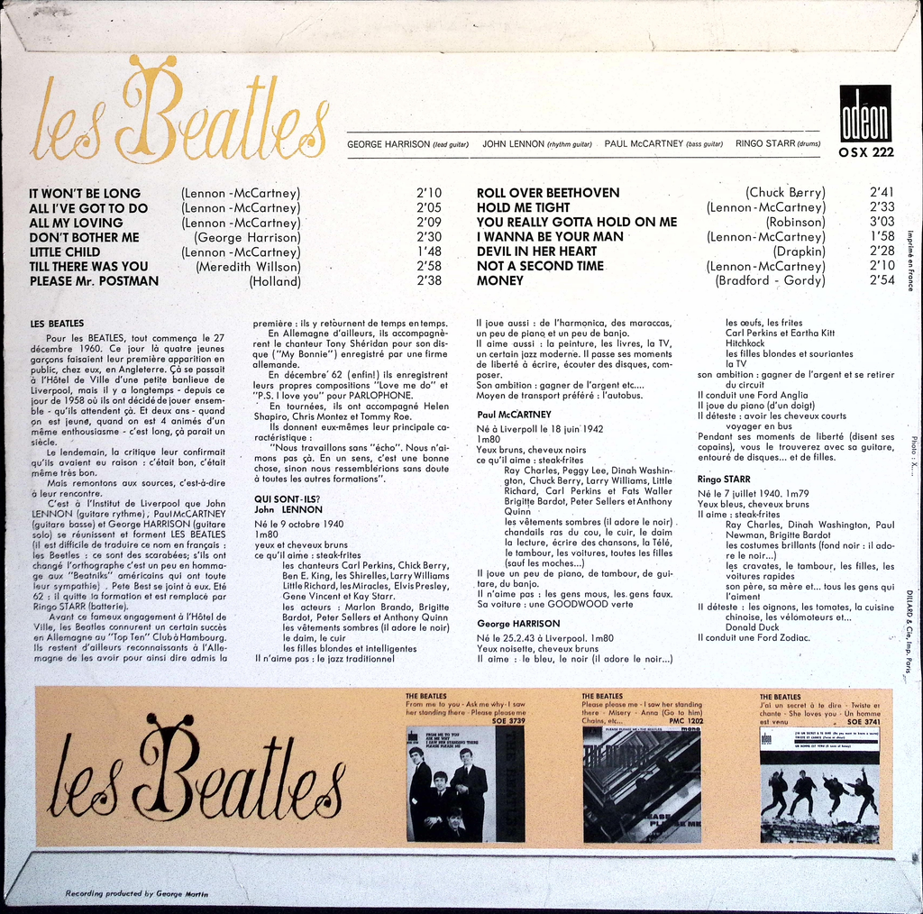 The Beatles - Les Beatles (France)