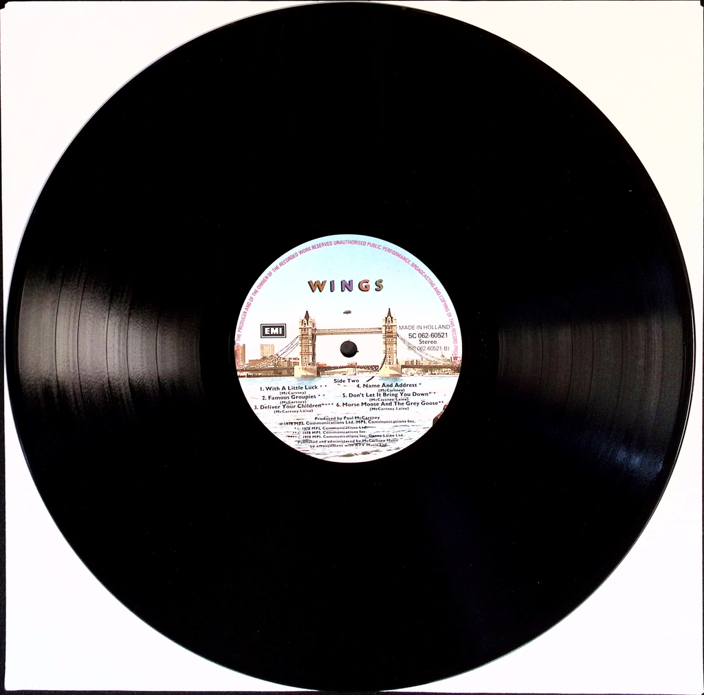 Wings - London Town (Netherlands)