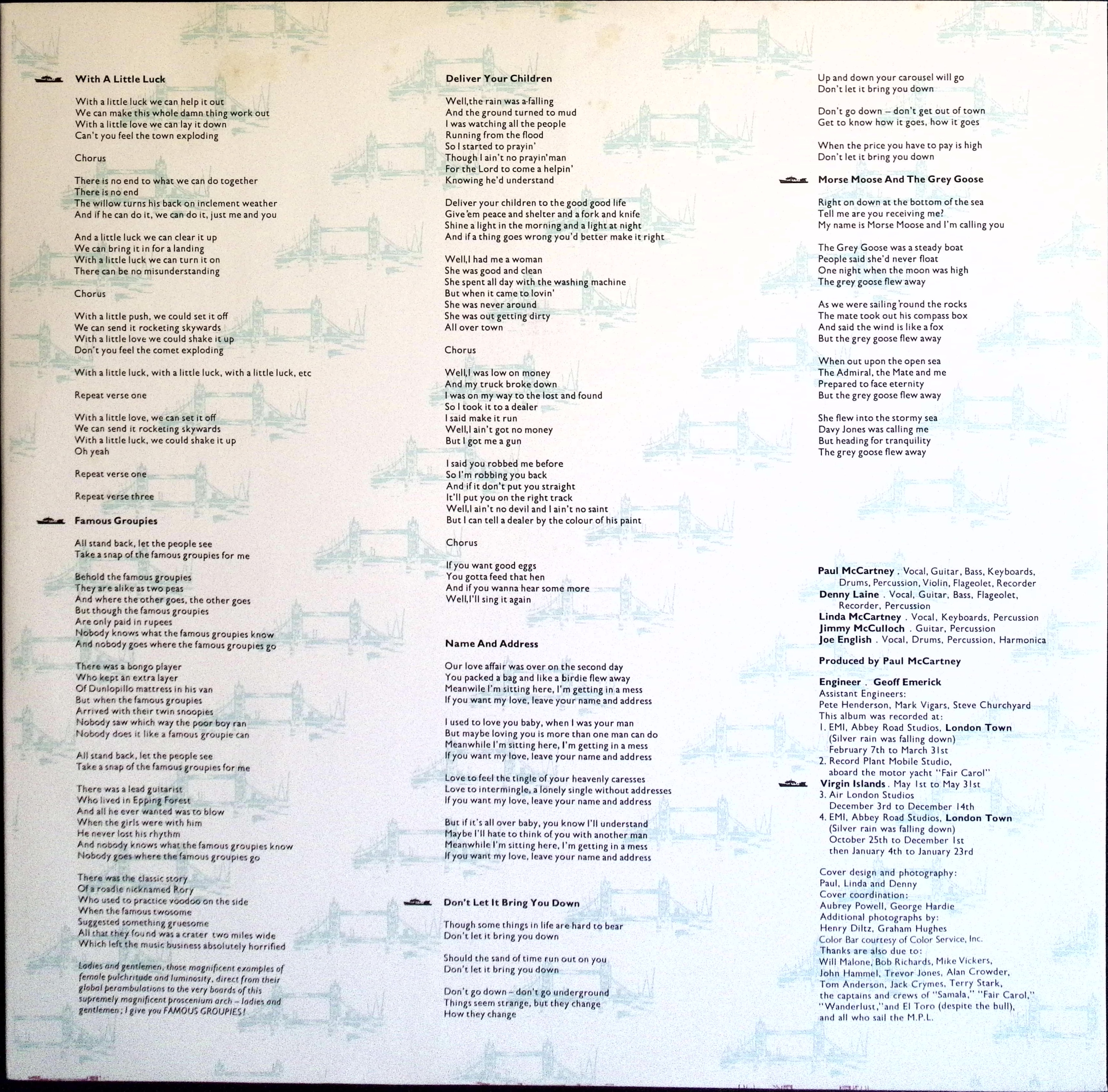 Wings - London Town (Sweden)