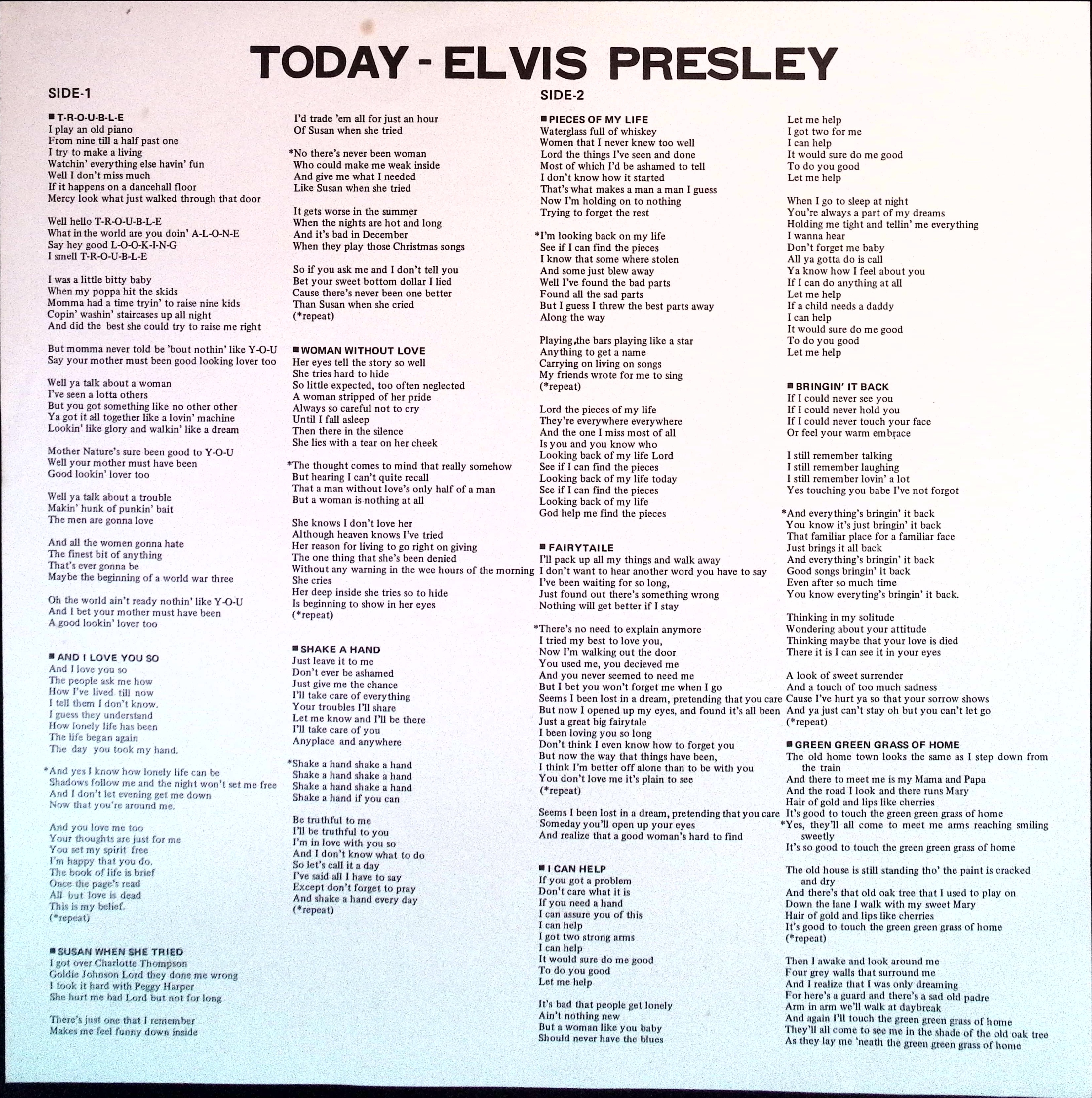 Elvis - Today (Japan)