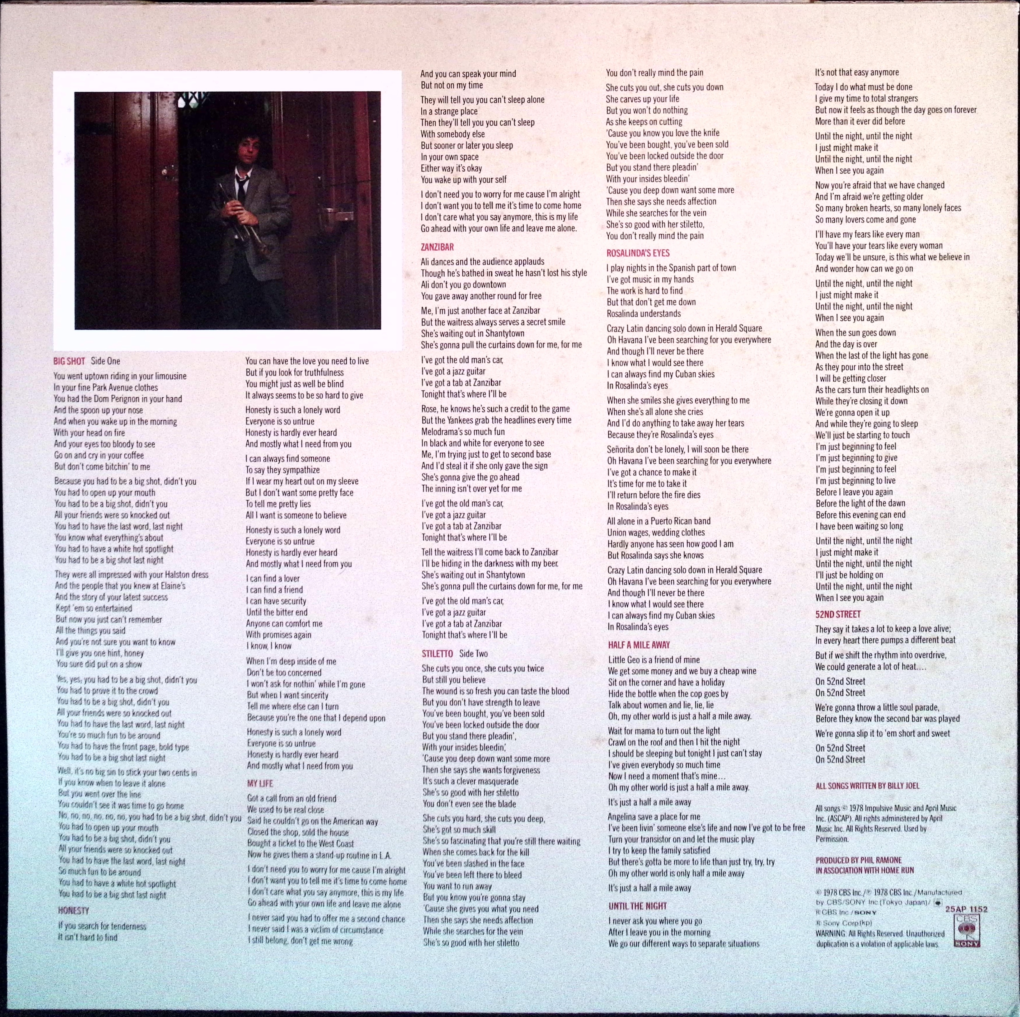 Billy Joel - 52nd Street (Japan)