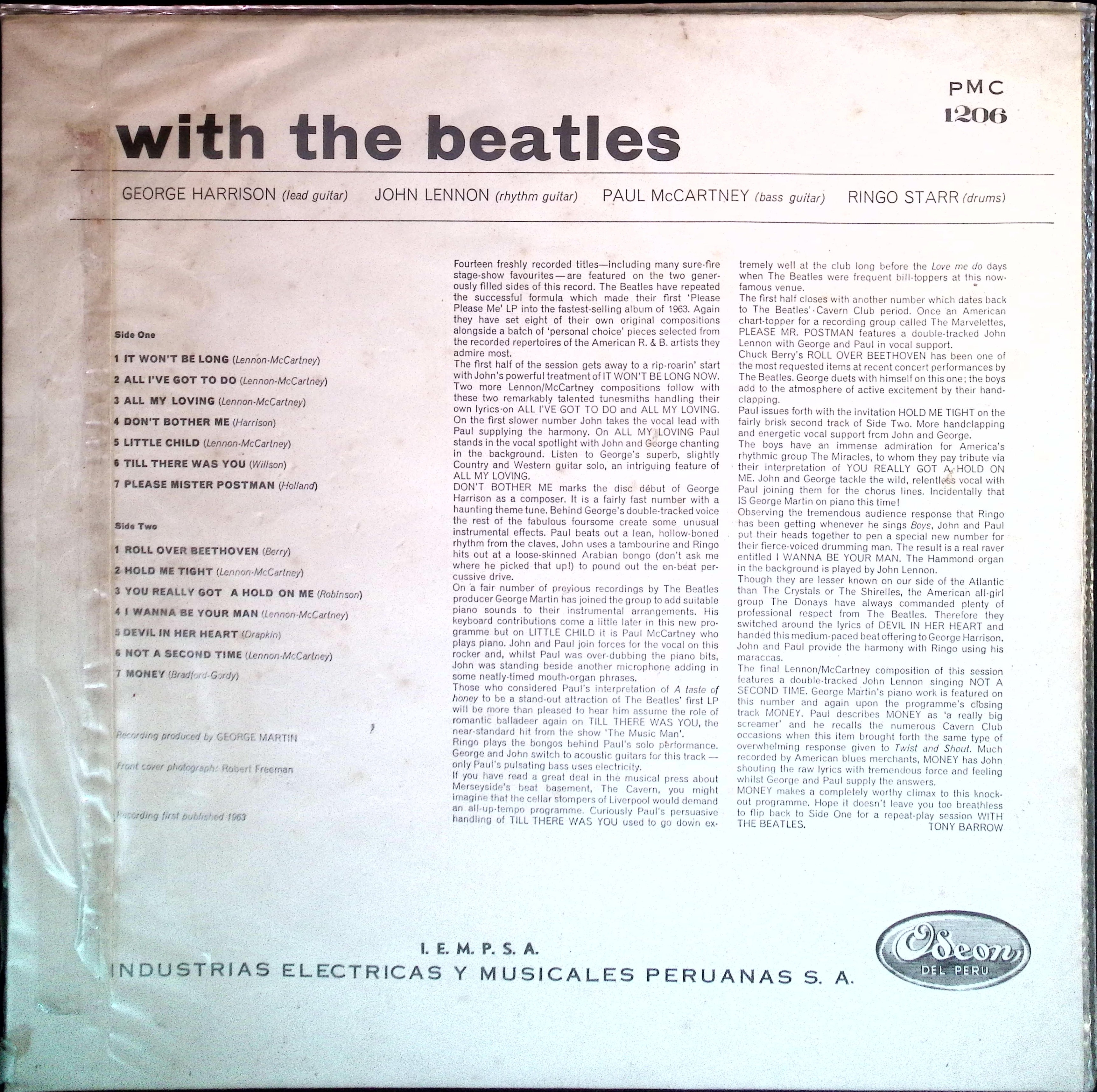 The Beatles - With The Beatles (Peru)