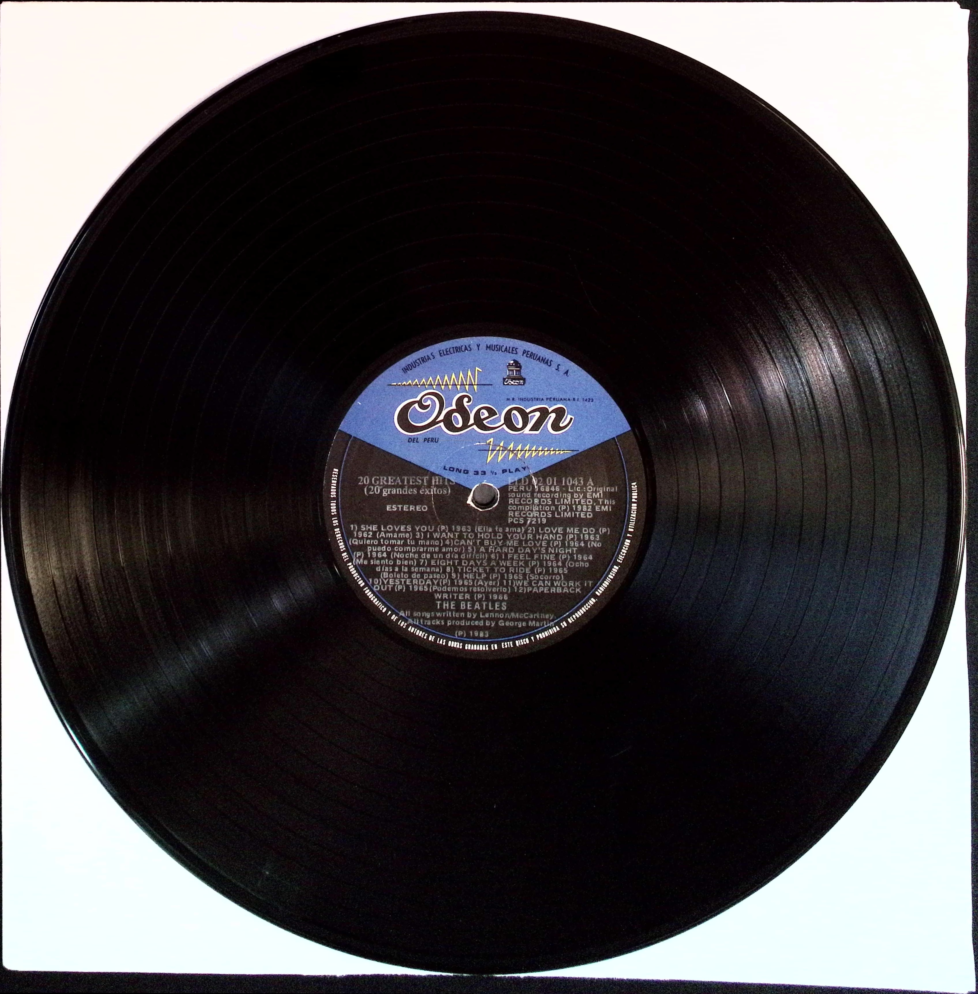 The Beatles - 20 Greatest Hits (Peru)