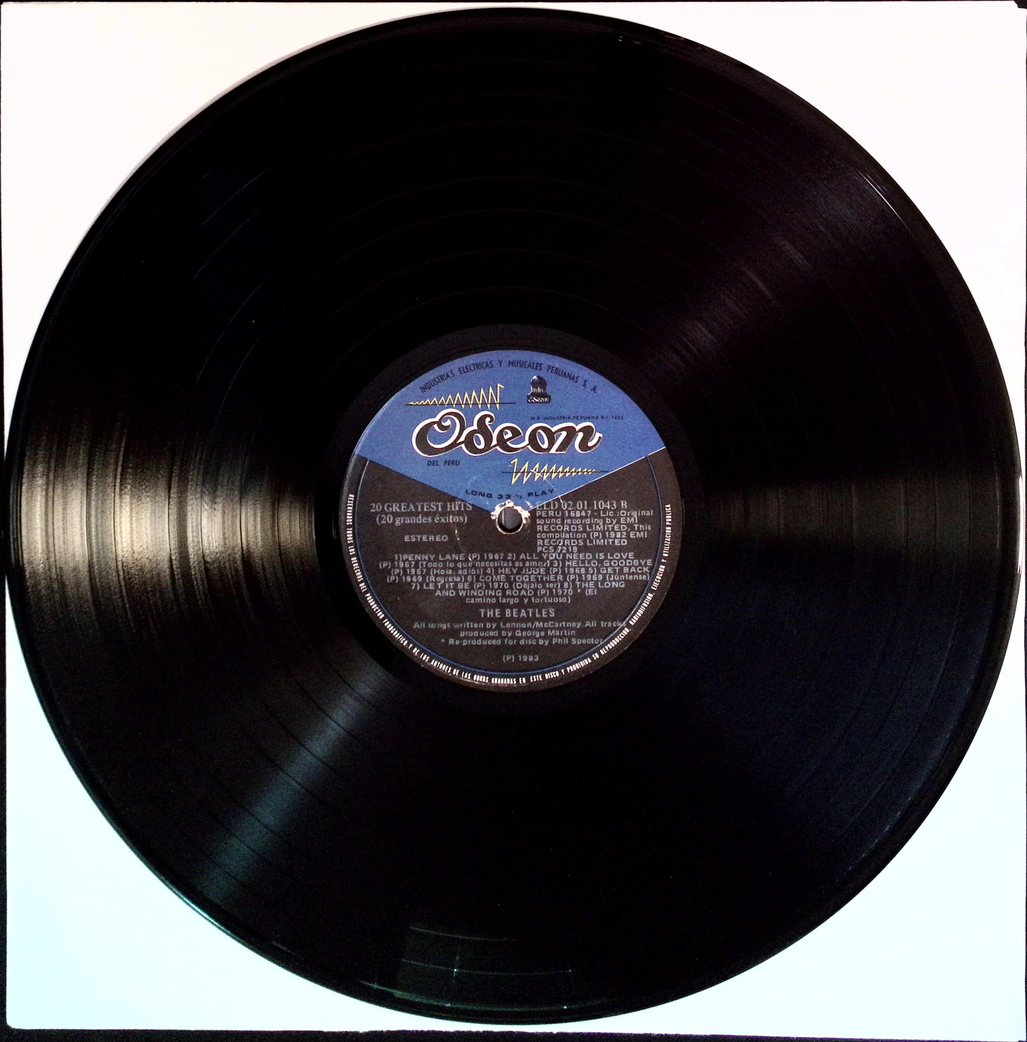 The Beatles - 20 Greatest Hits (Peru)