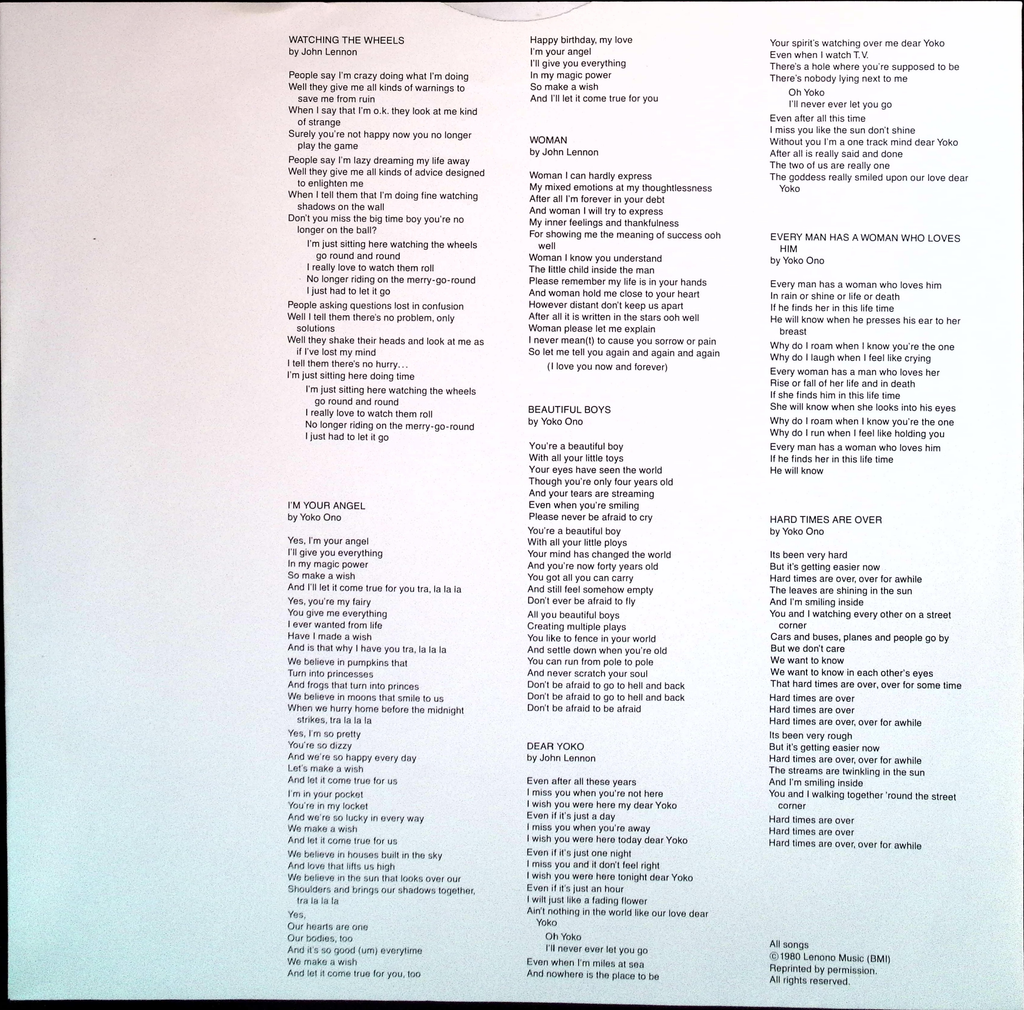 John Lennon - Double Fantasy (USA)