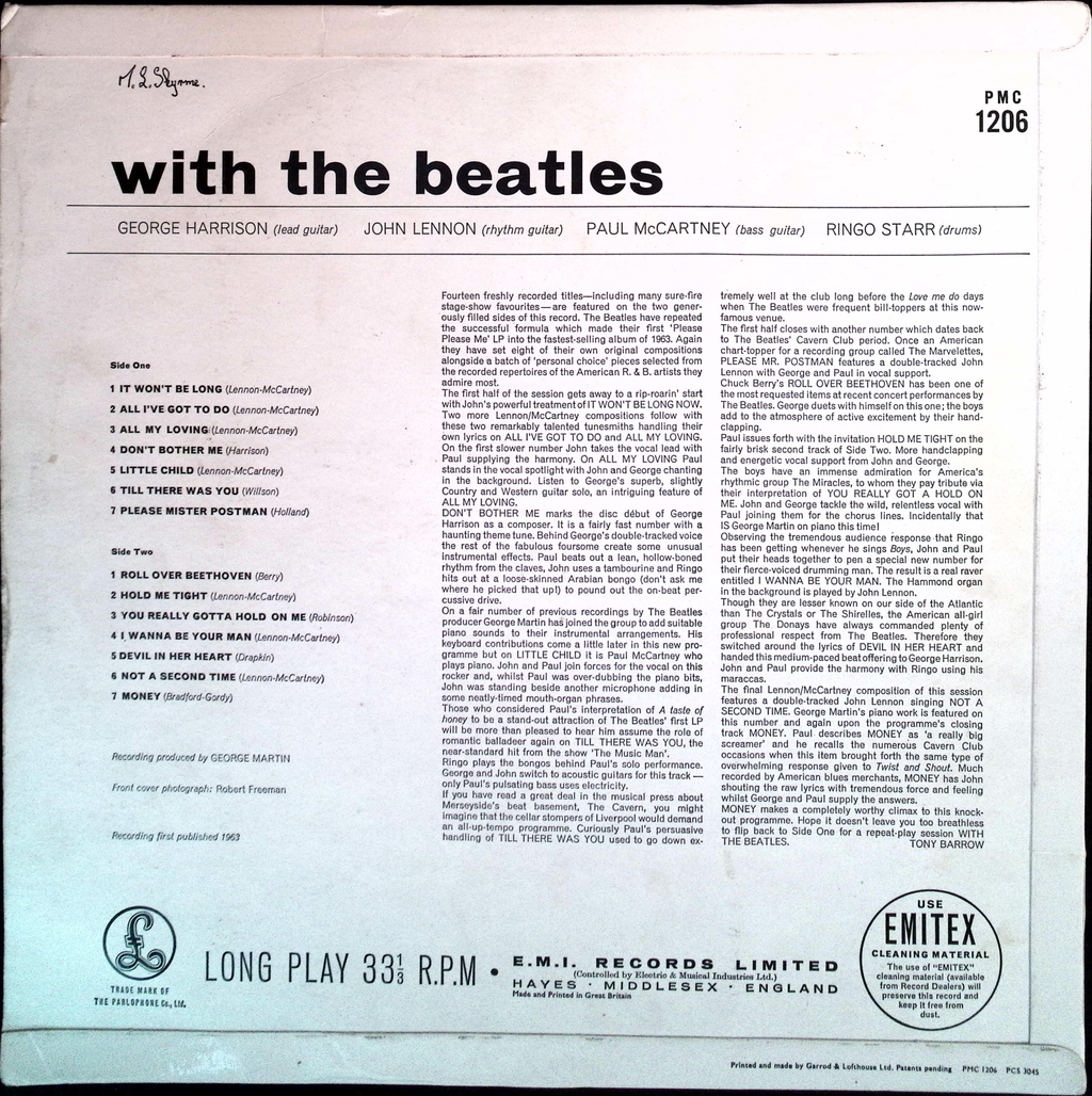 The Beatles - With The Beatles (UK)