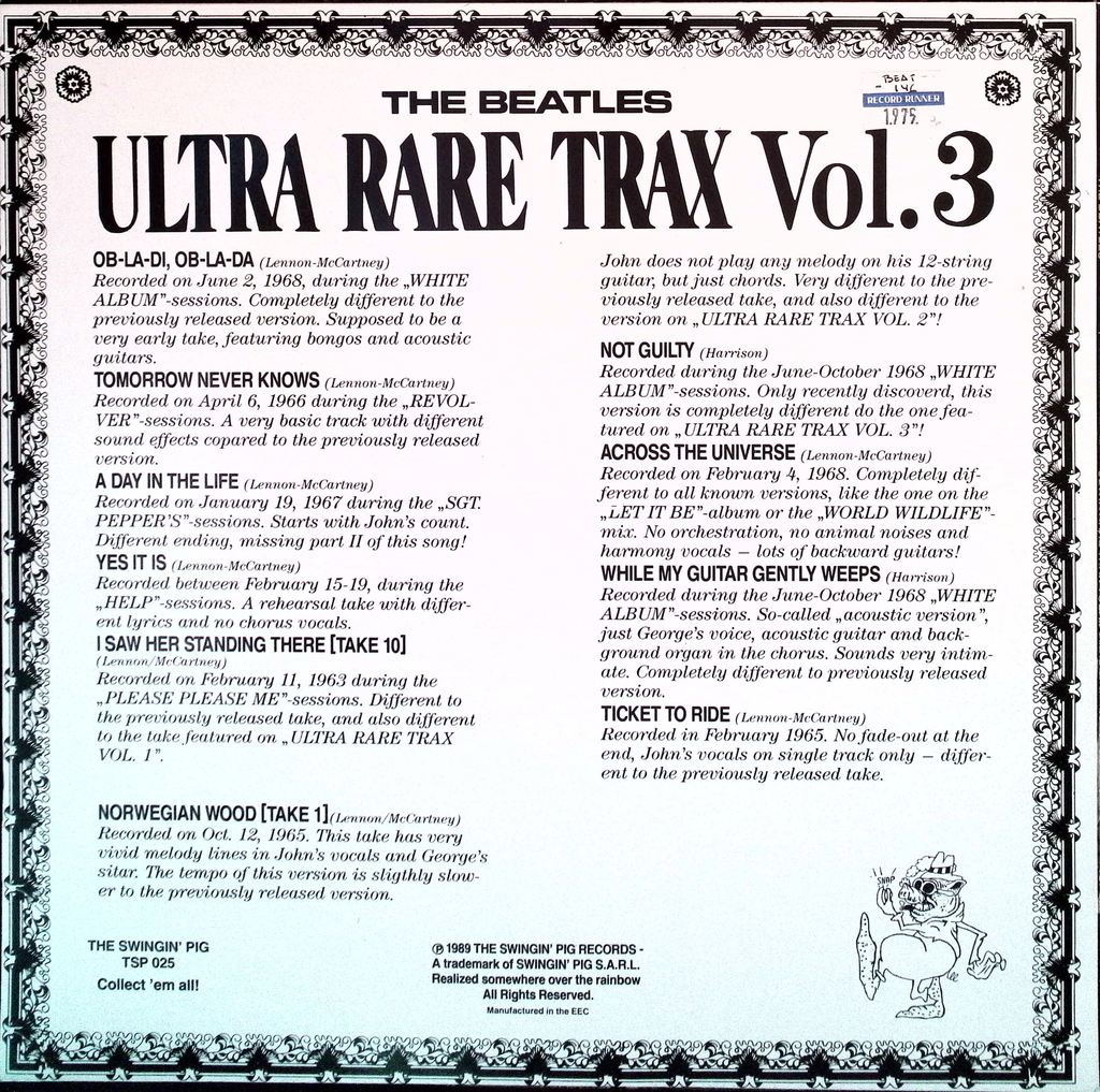 The Beatles - Ultra Rare Trax Volume. 3 (Luxembourg)