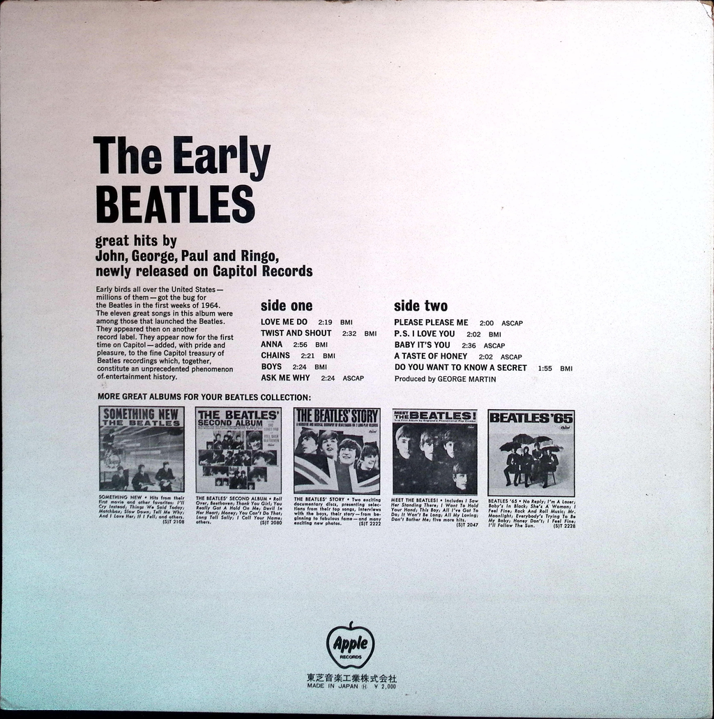 The Beatles - The Early Beatles (Japan)