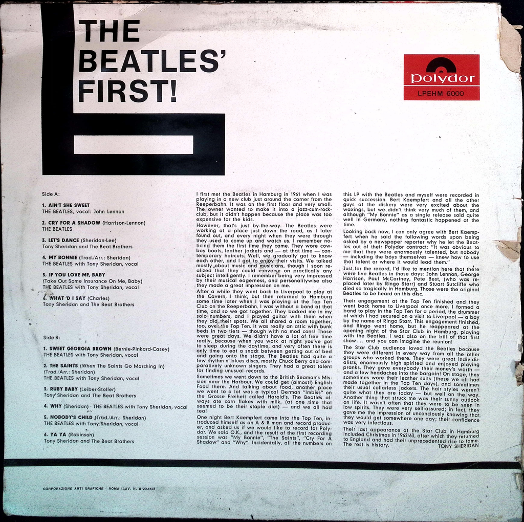 The Beatles - The Beatles First (Italy)
