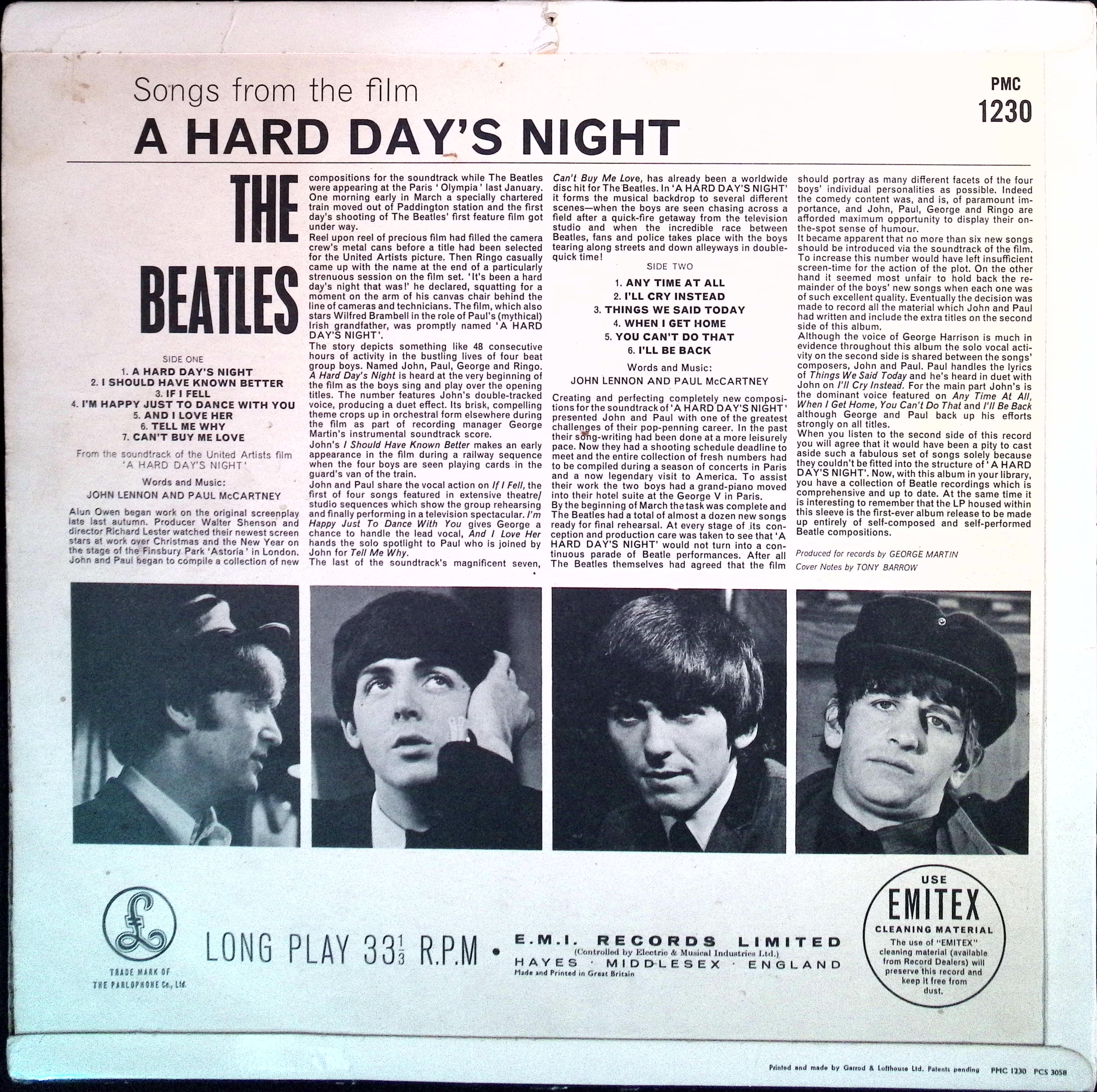 The Beatles - A Hard Day’s Night (Denmark)