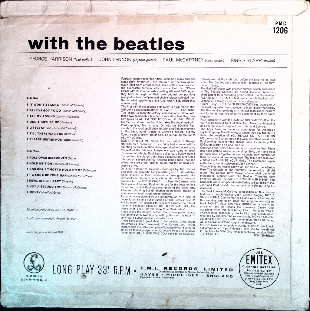 The Beatles - With The Beatles (Denmark)