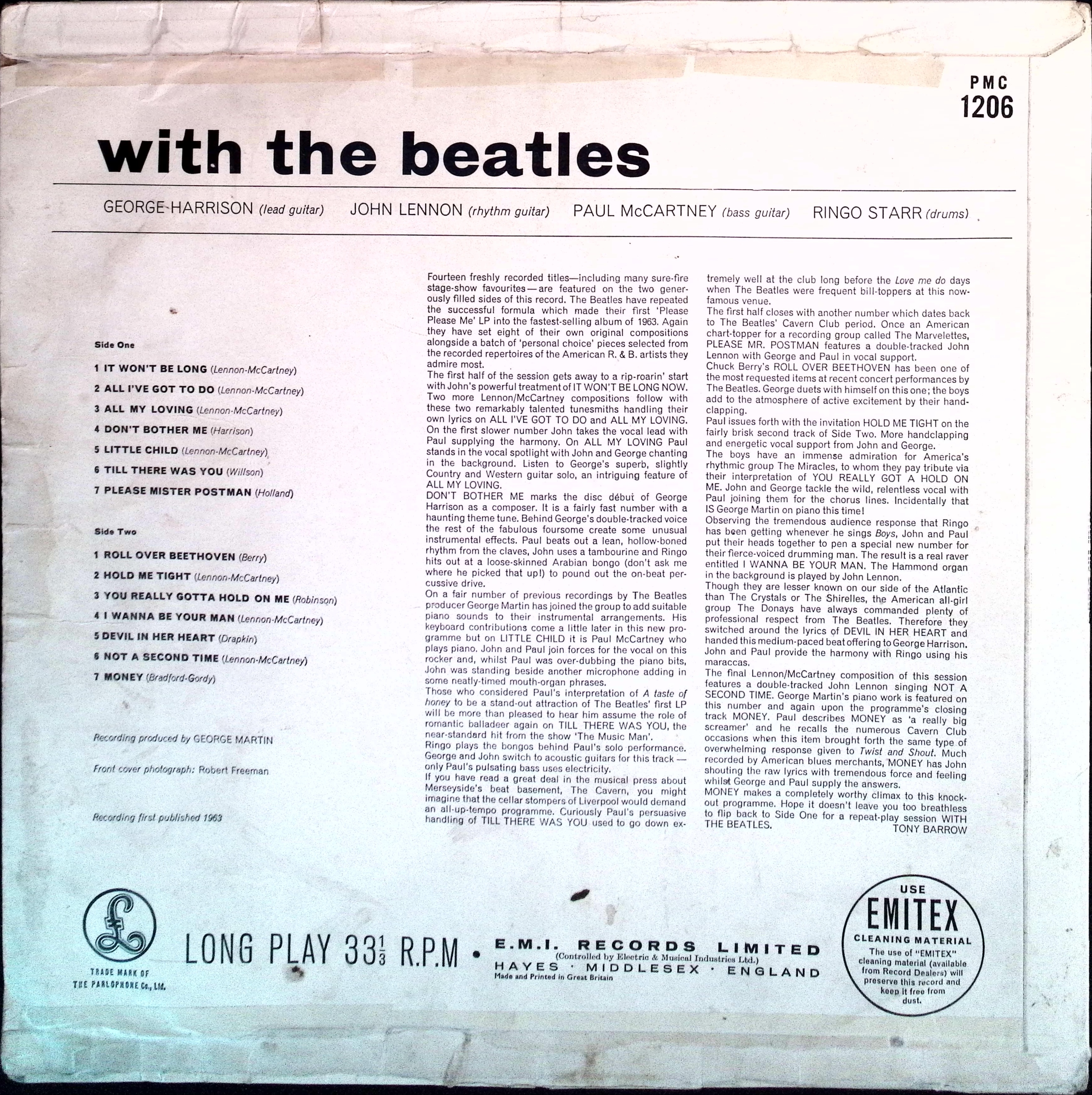 The Beatles - With The Beatles (Denmark)