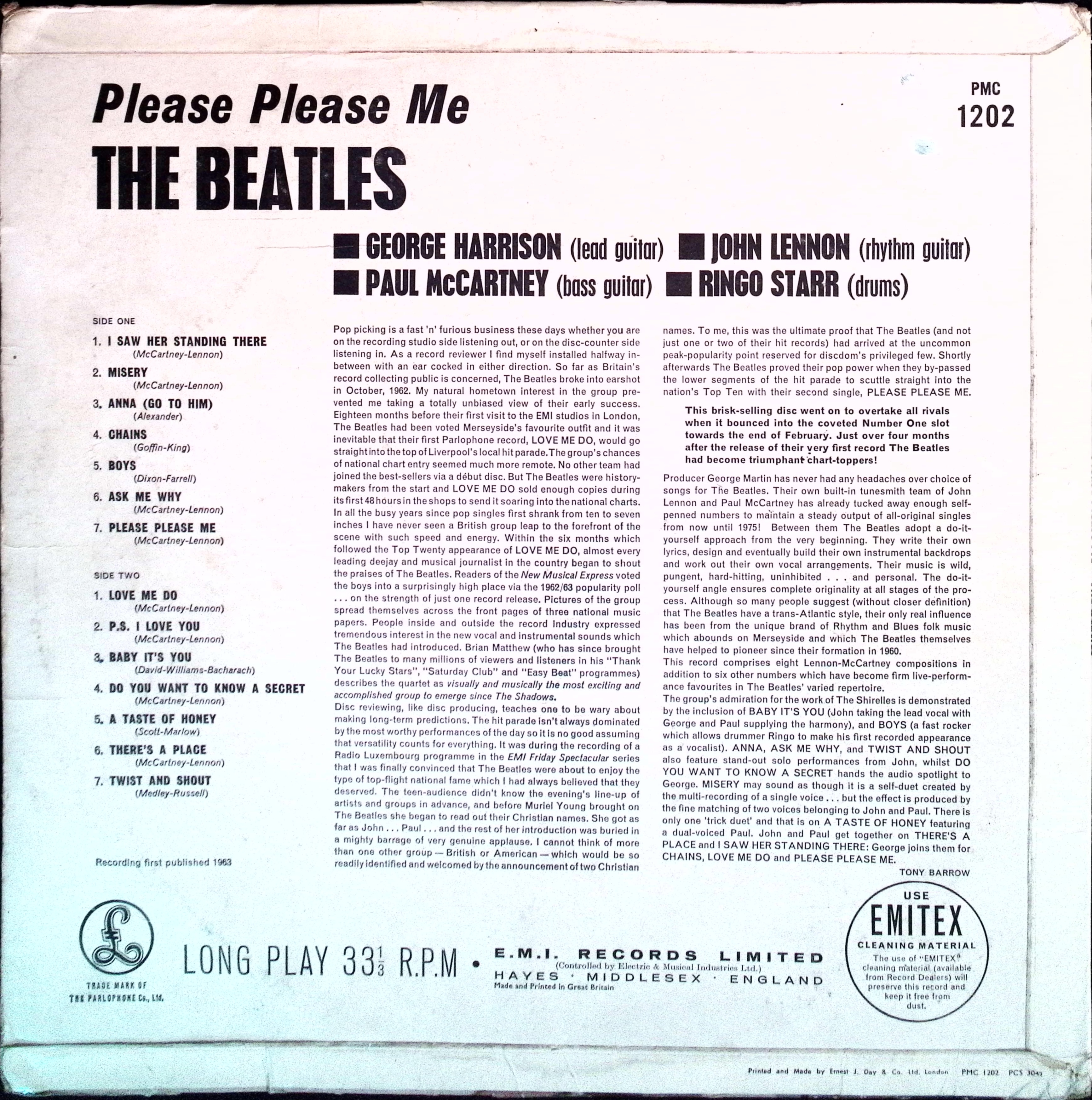 The Beatles - Please Please me (UK)