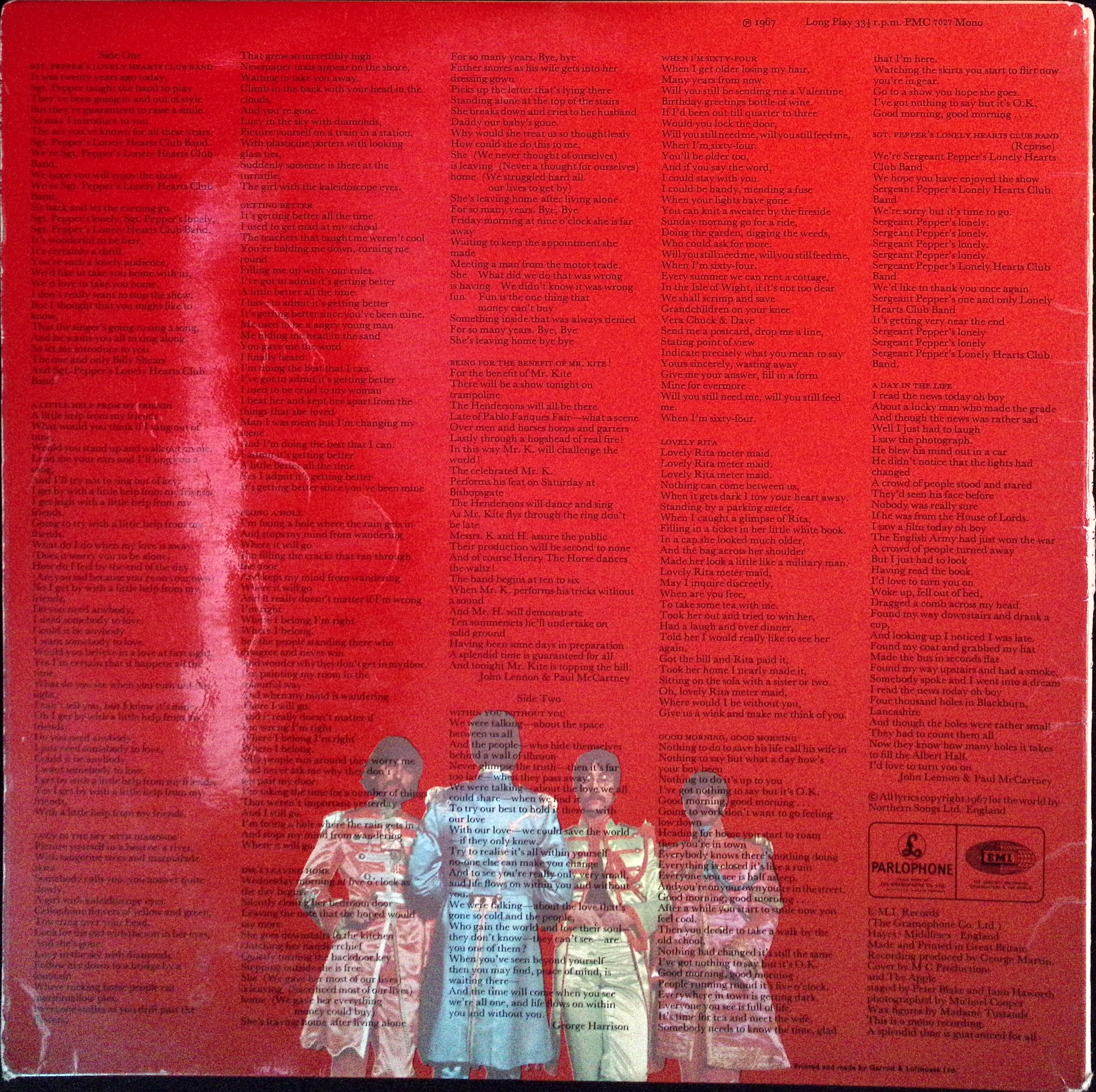 The Beatles  - Sgt. Pepper's Lonely Hearts Club Band (UK)