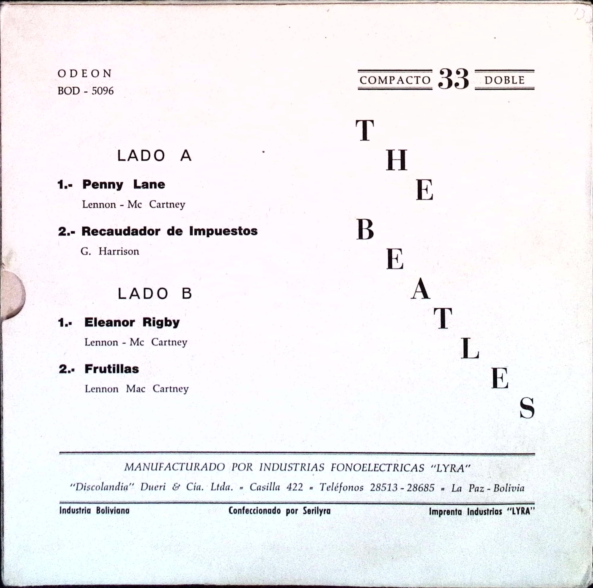 The Beatles - Penny lane (Bolivia)