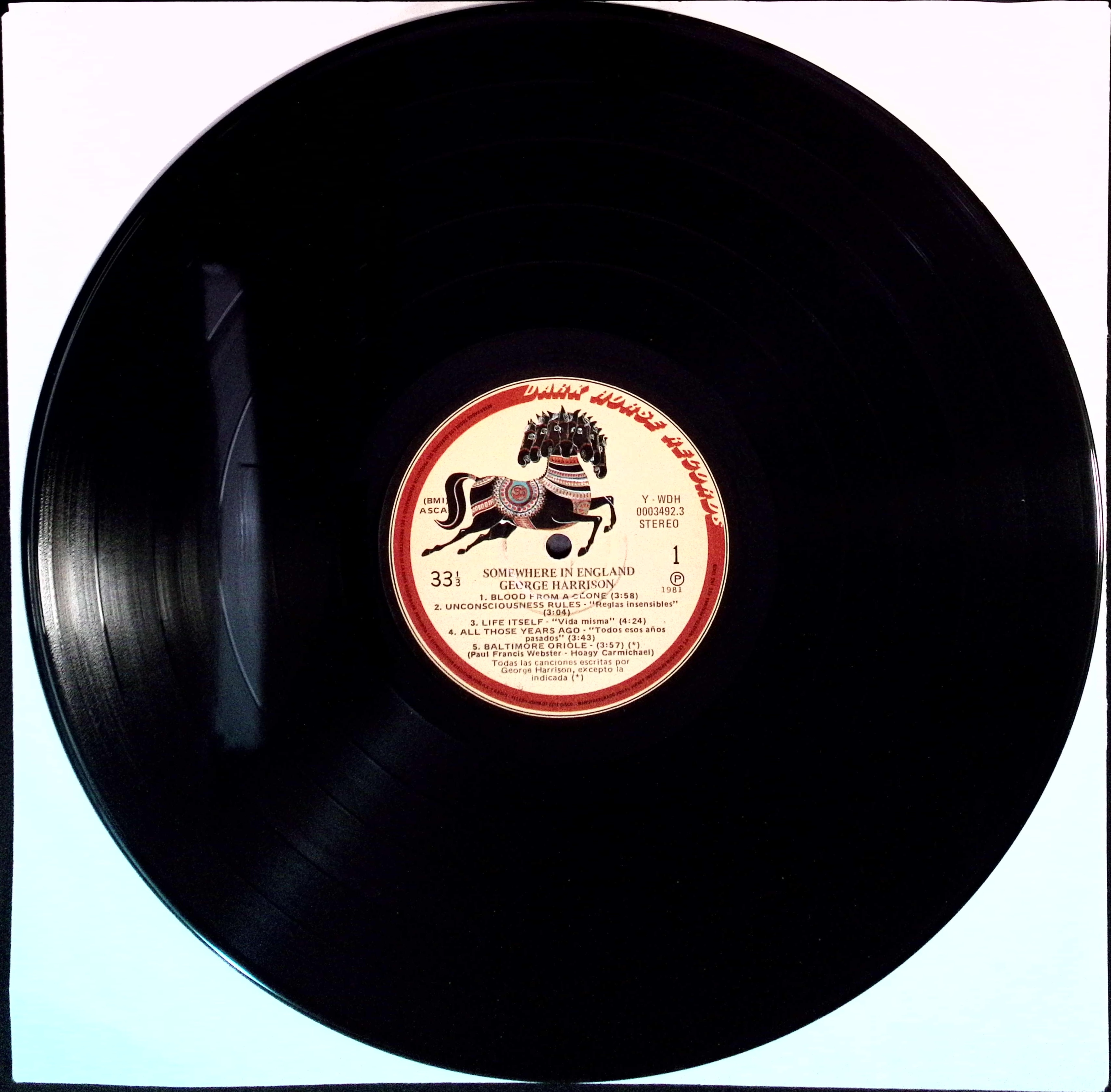 George Harrison - Somewhere In England (Peru)