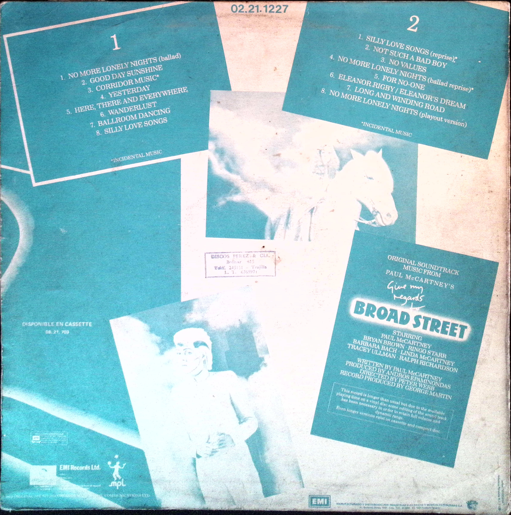 Paul Mccartney - Give My Regards To Broad Street (Peru)