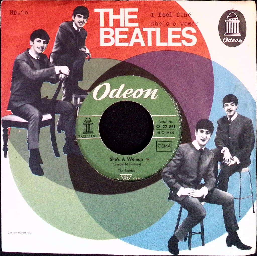 The Beatles - I Feel FIne / She's A Woman (Germany)