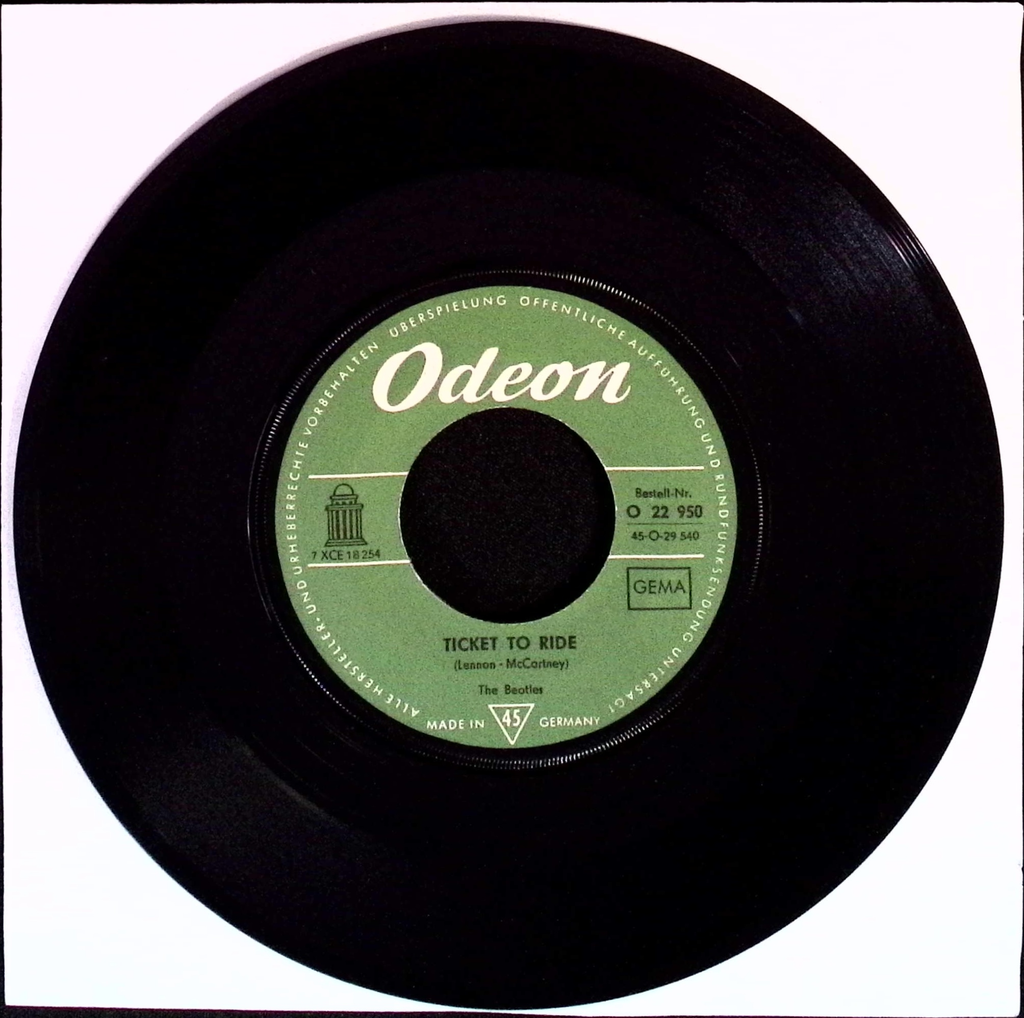 The Beatles - Ticket To Ride / Yes It Is (Germany)