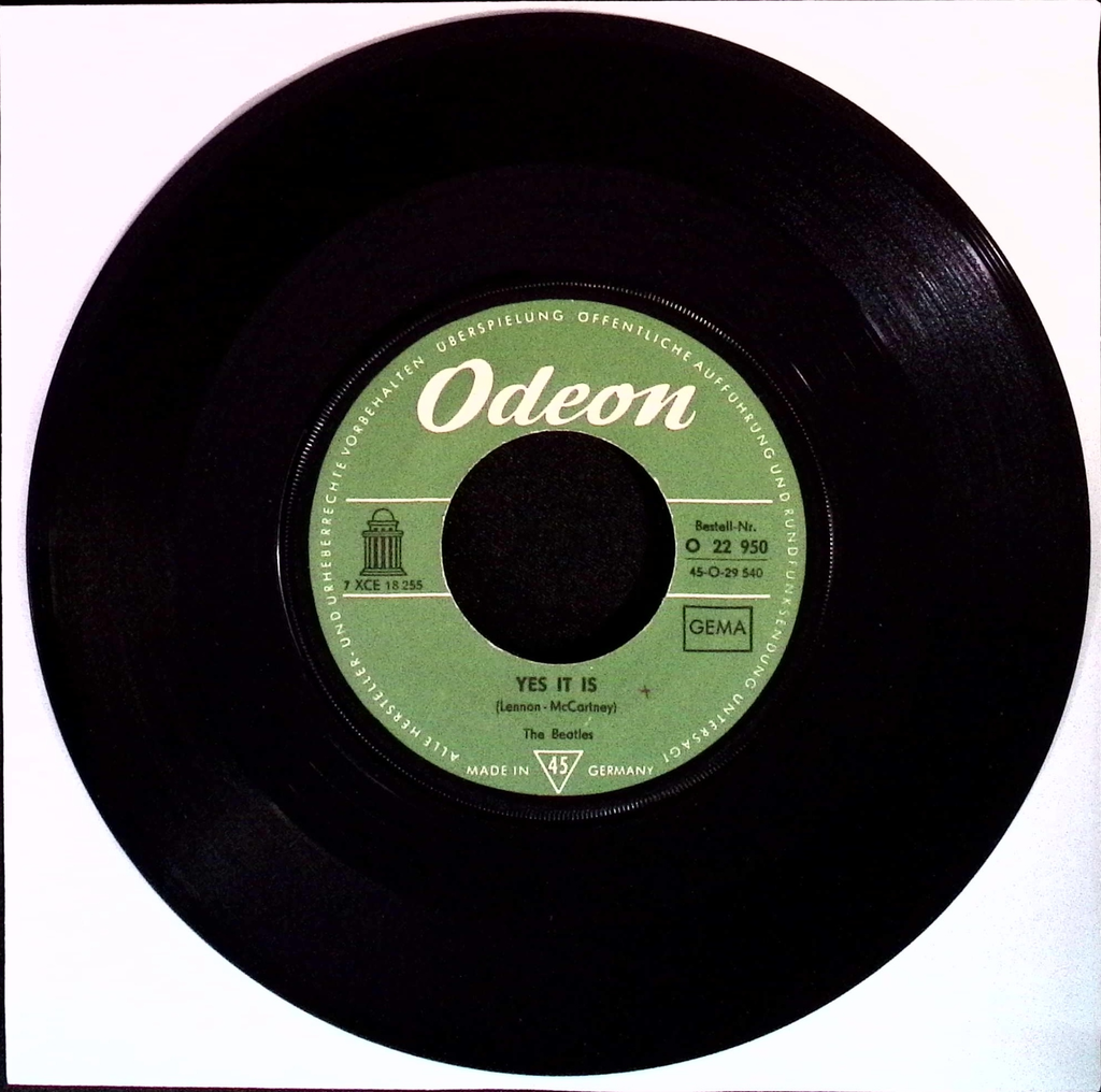 The Beatles - Ticket To Ride / Yes It Is (Germany)