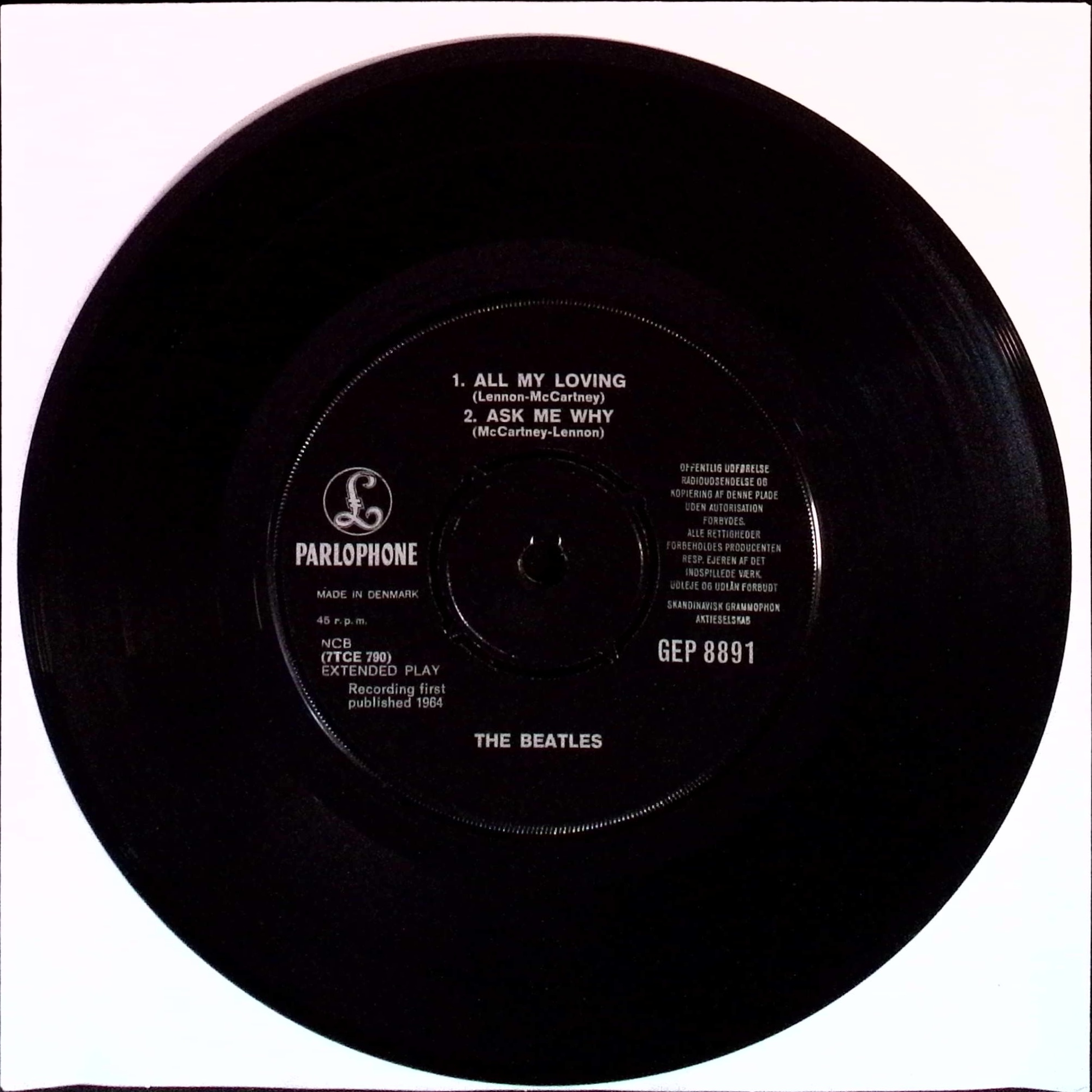 The Beatles - All My Loving (Denmark)